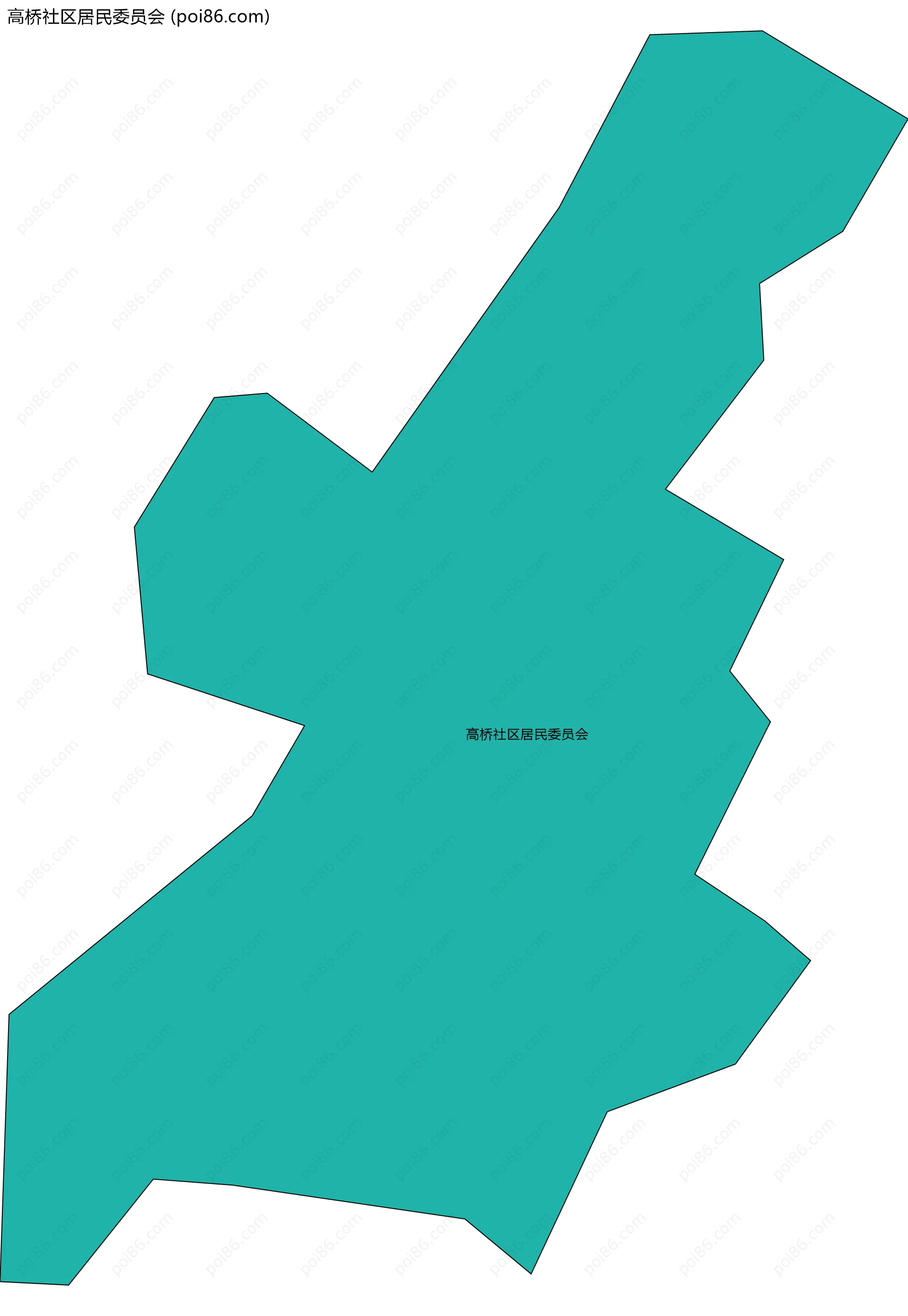 高桥社区居民委员会边界地图