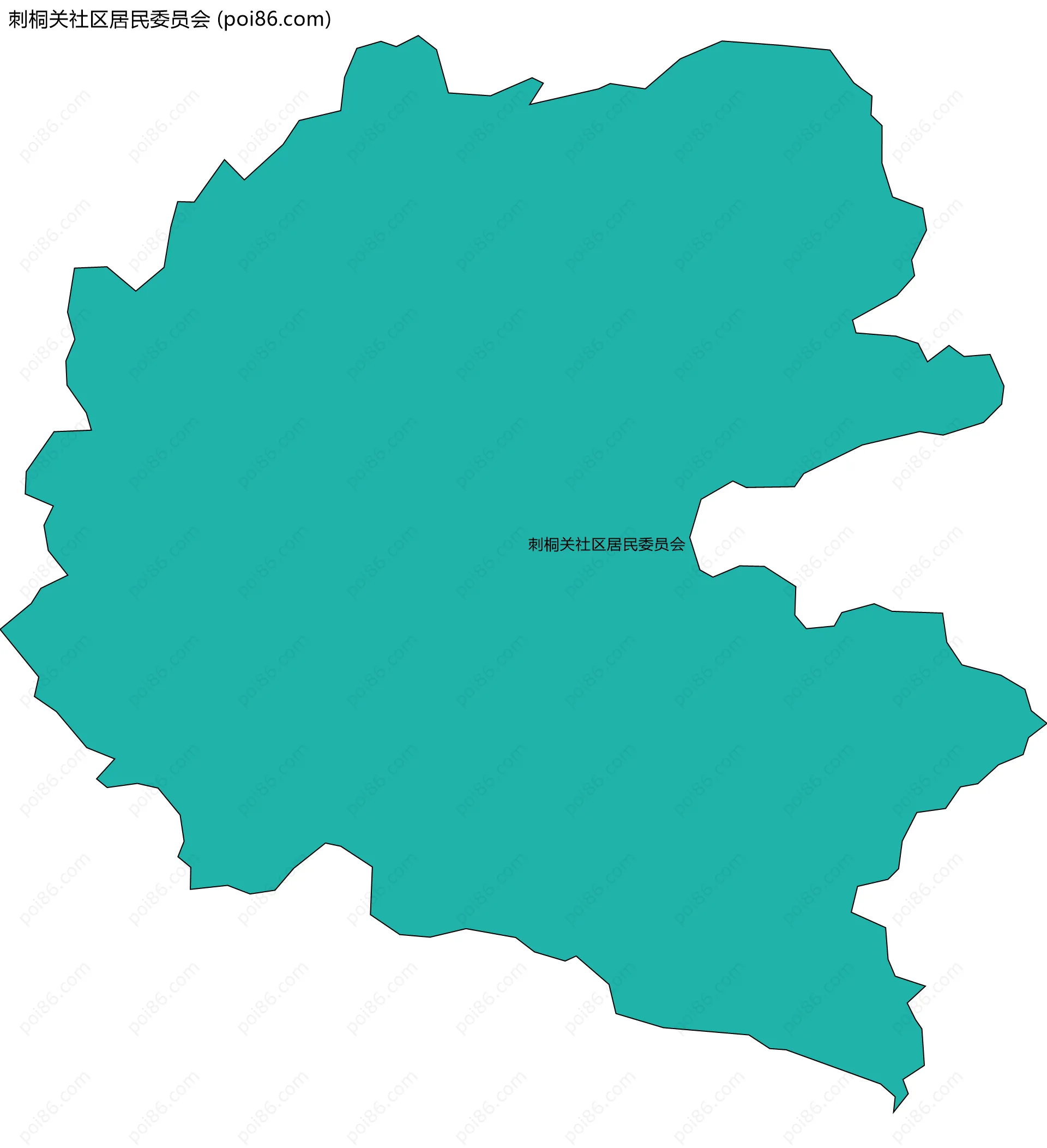 刺桐关社区居民委员会边界地图