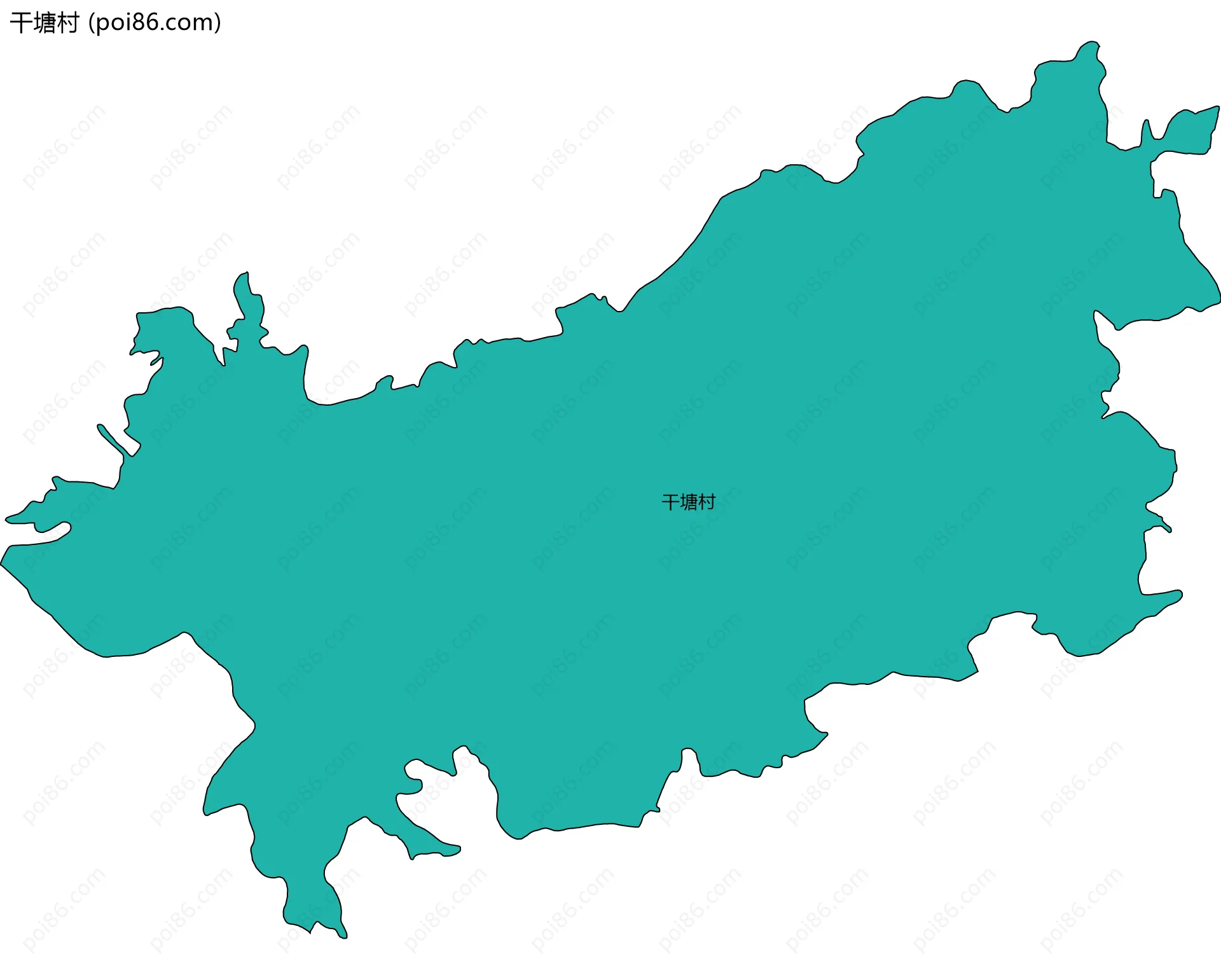 干塘村边界地图