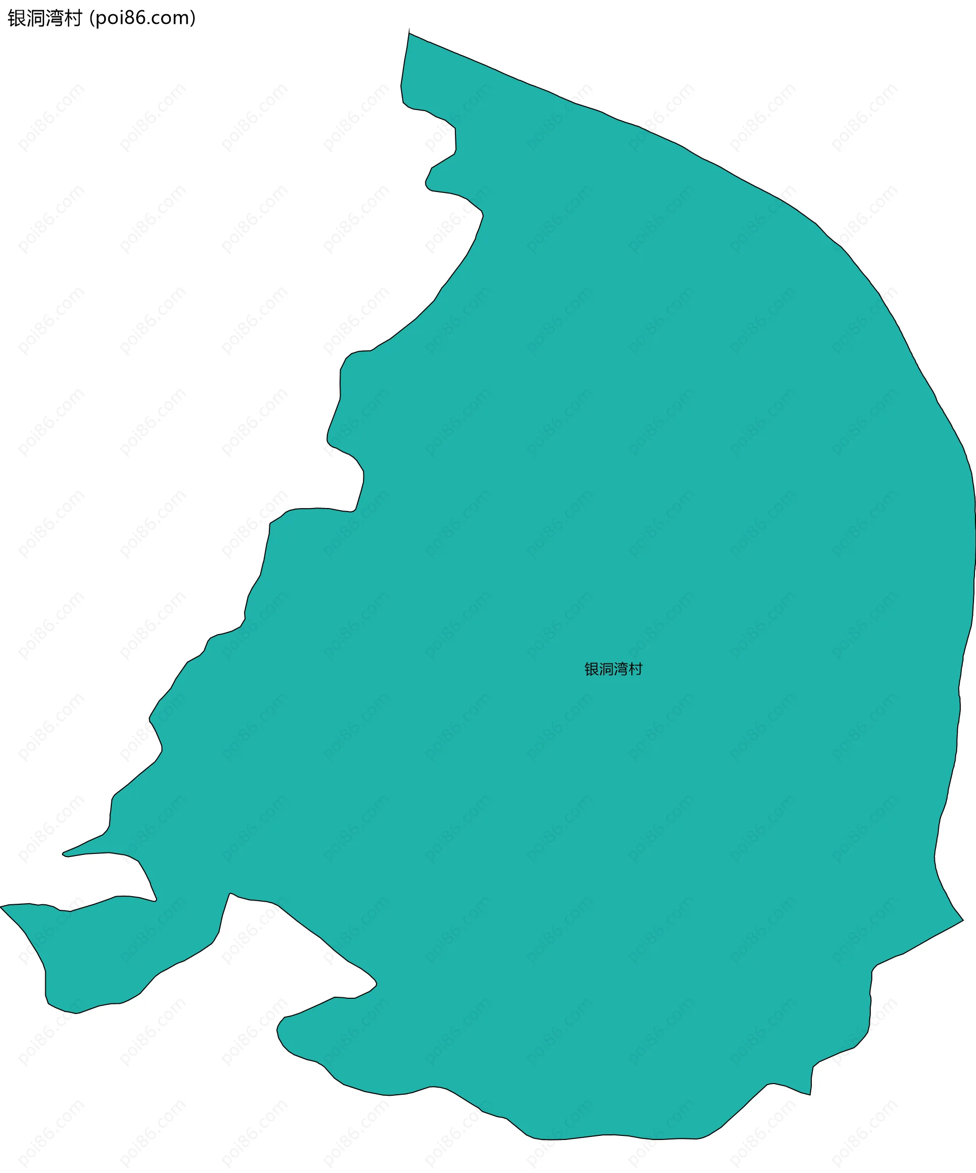 银洞湾村边界地图