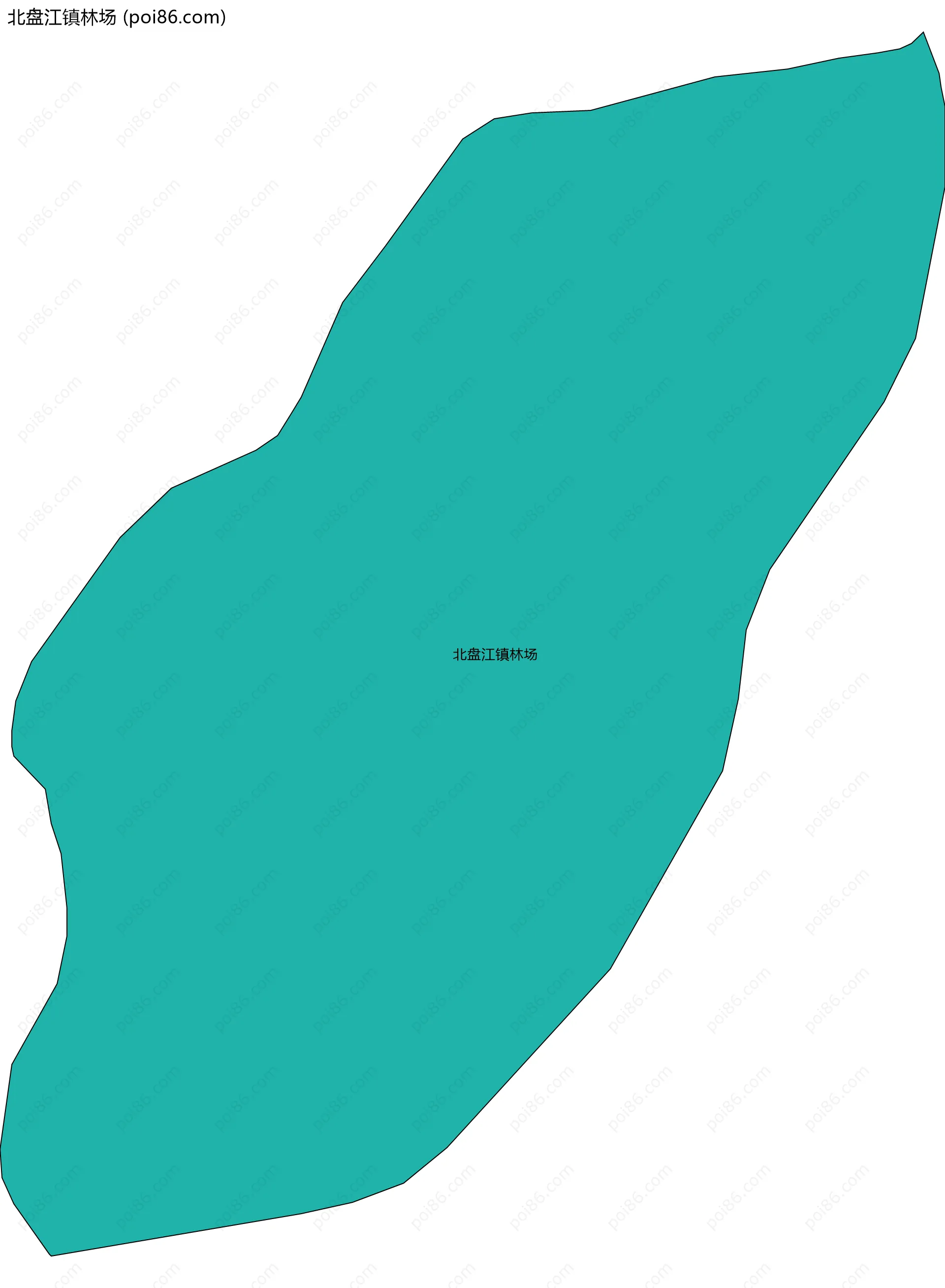 北盘江镇林场边界地图