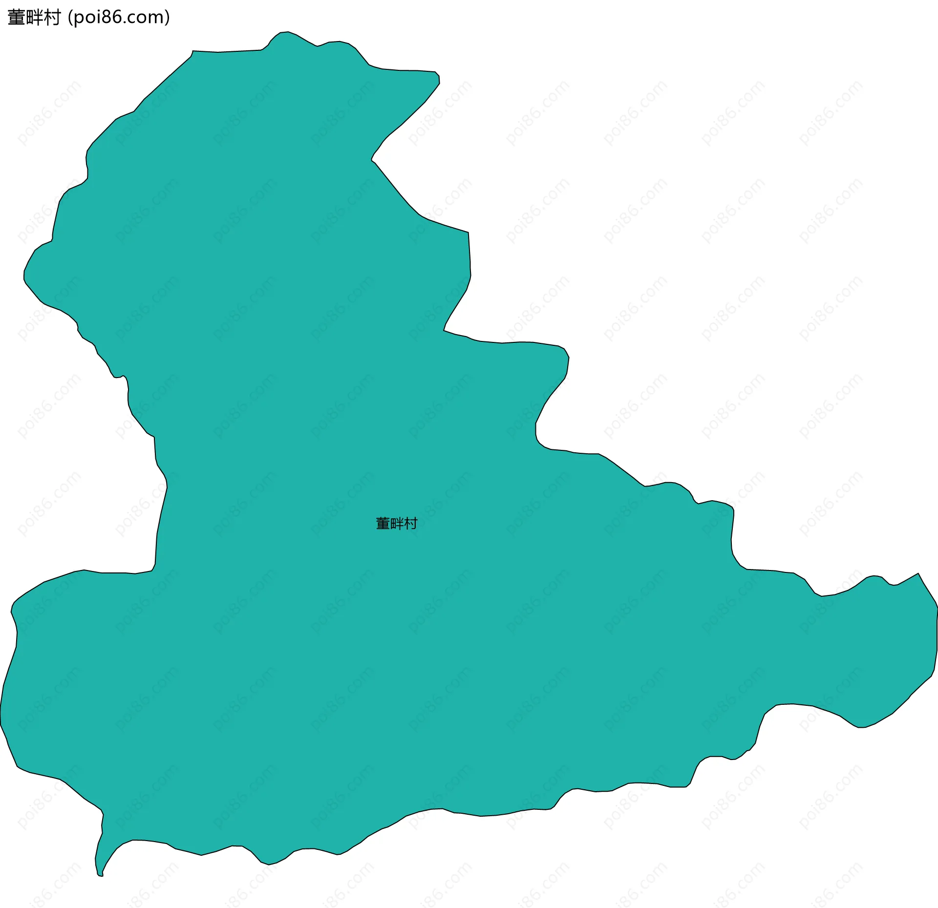 董畔村边界地图