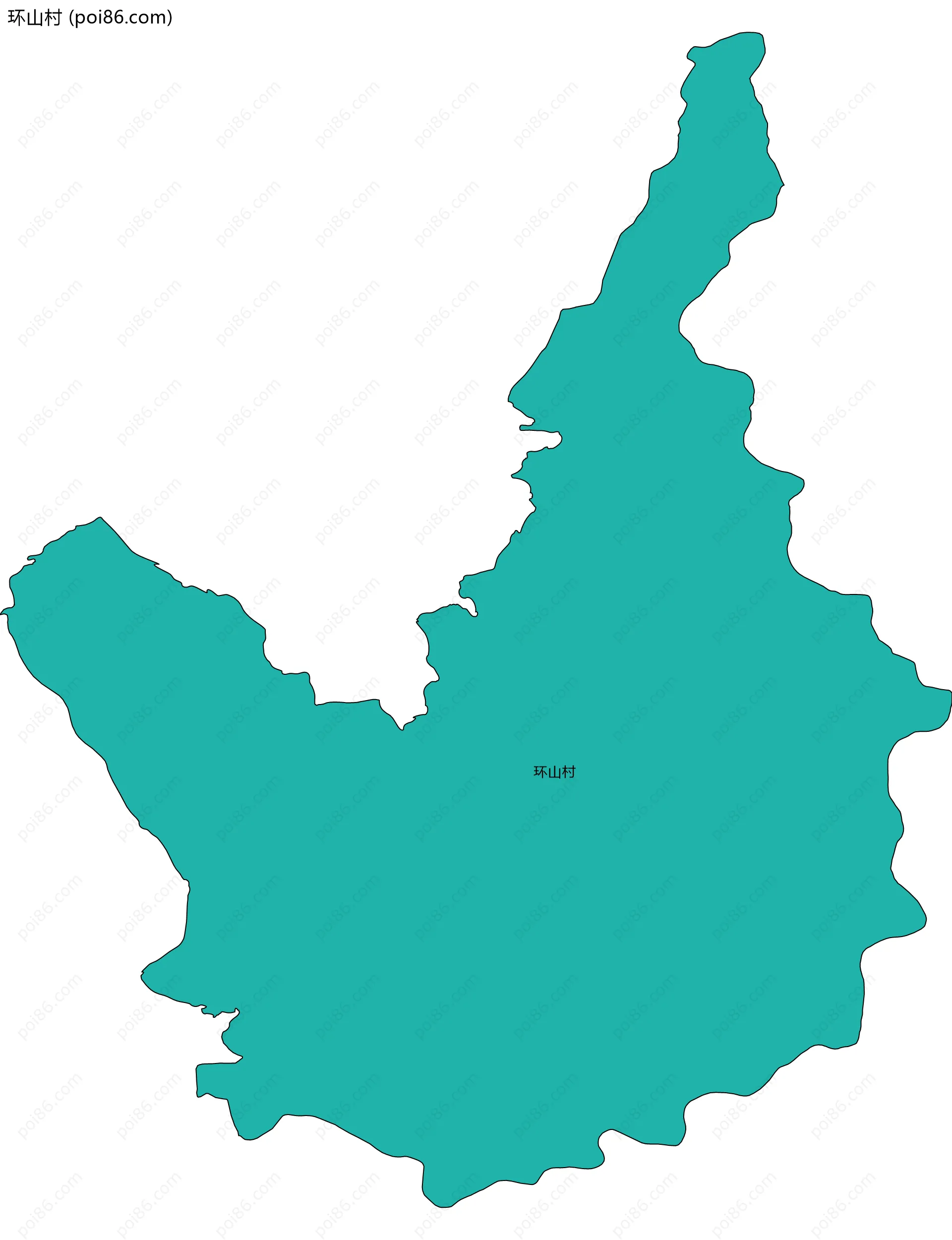 环山村边界地图