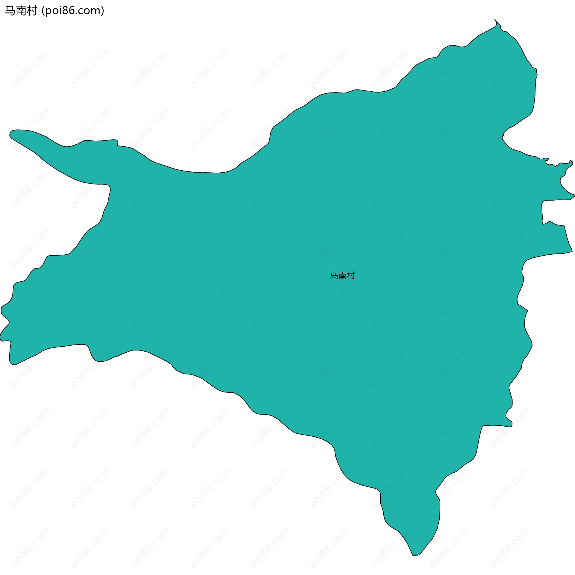 马南村边界地图