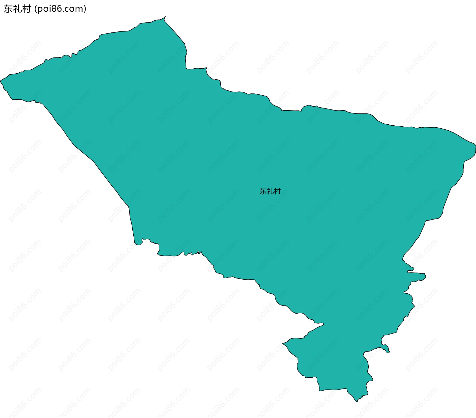 东礼村边界地图