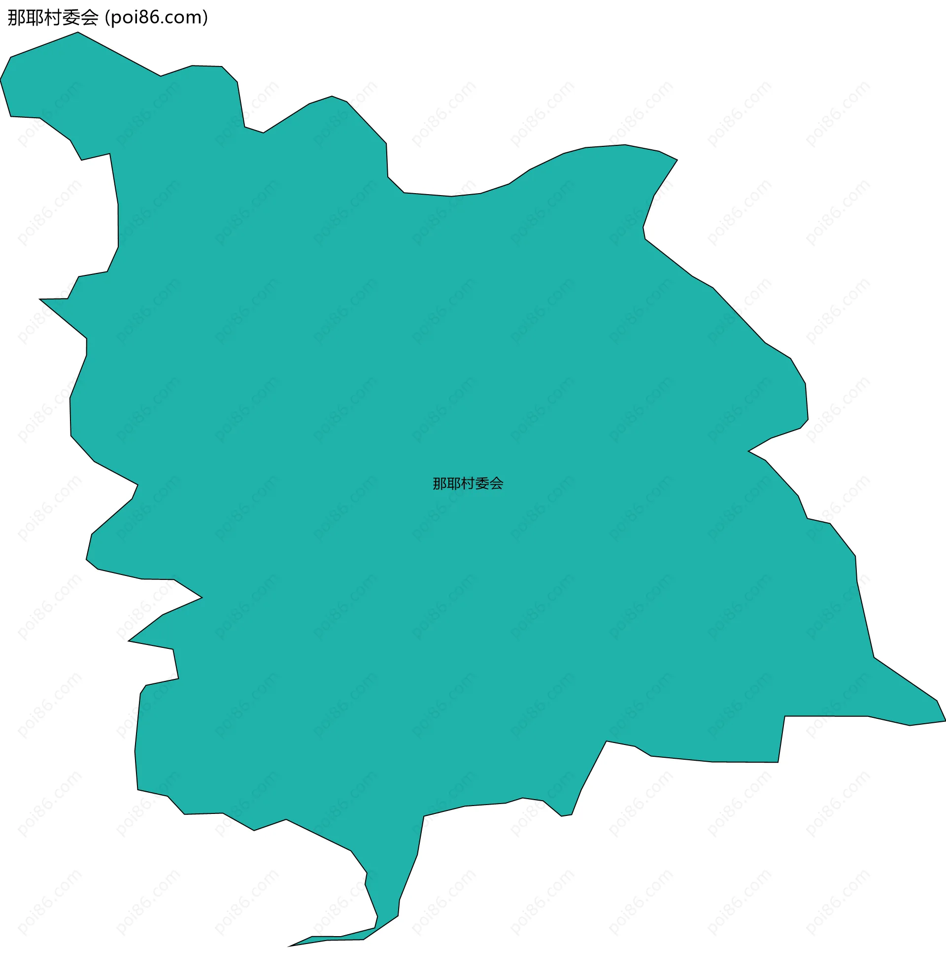 那耶村委会边界地图