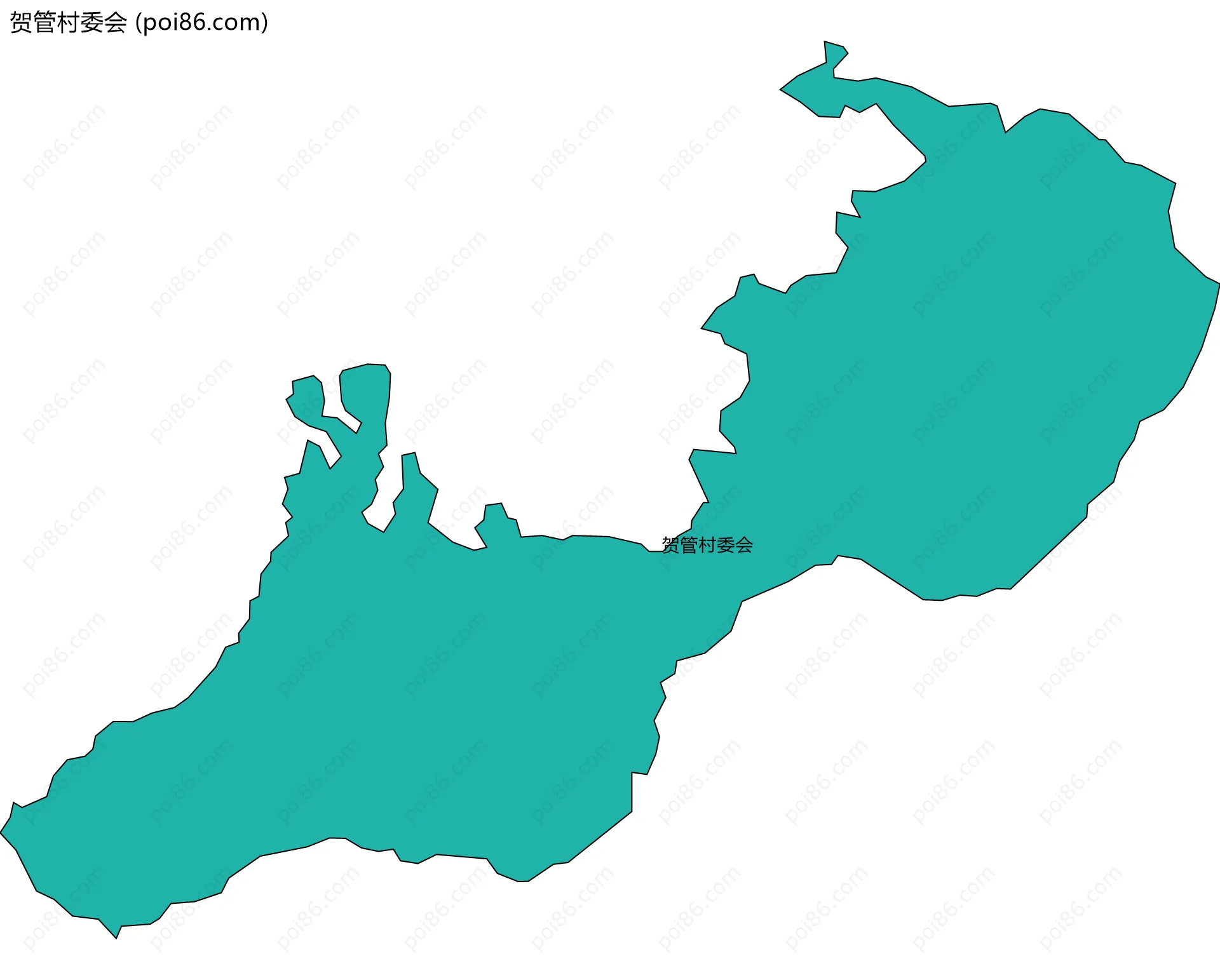 贺管村委会边界地图