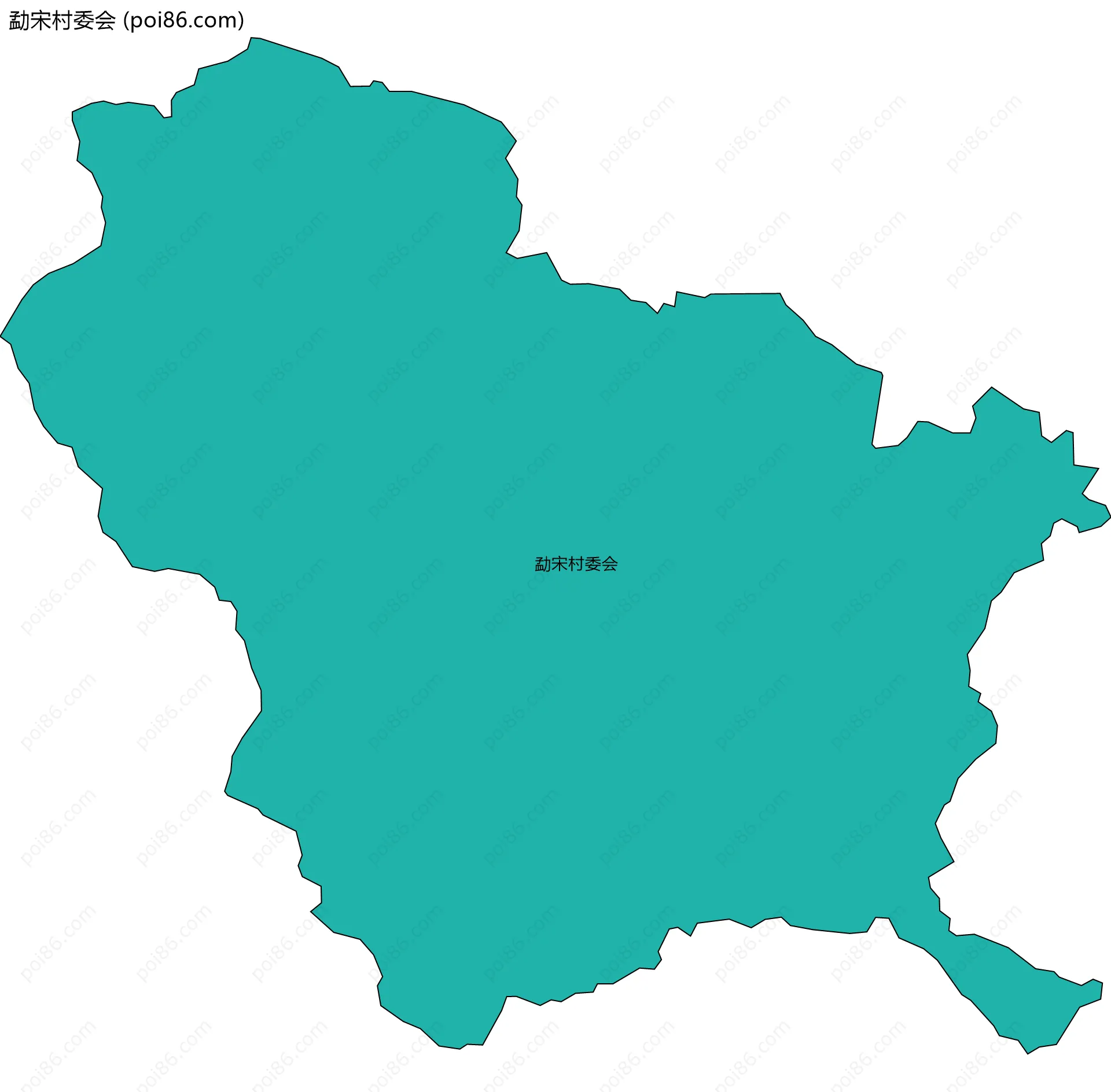 勐宋村委会边界地图