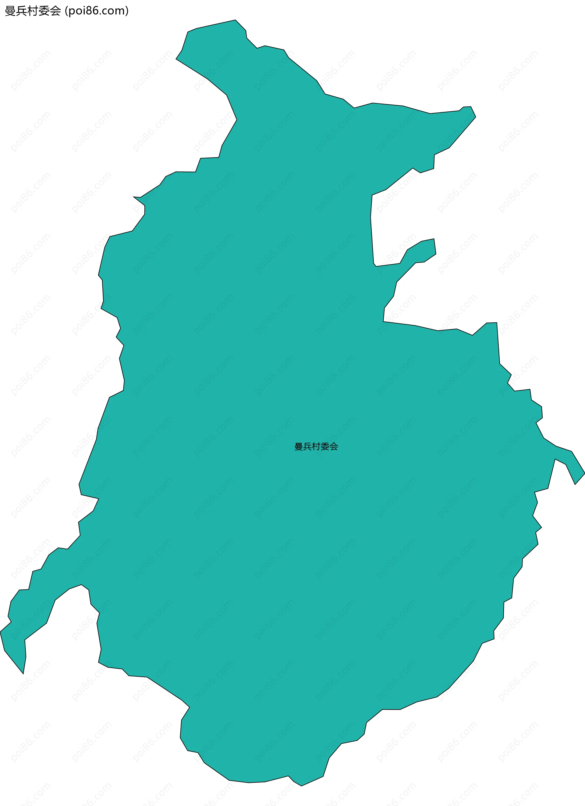 曼兵村委会边界地图