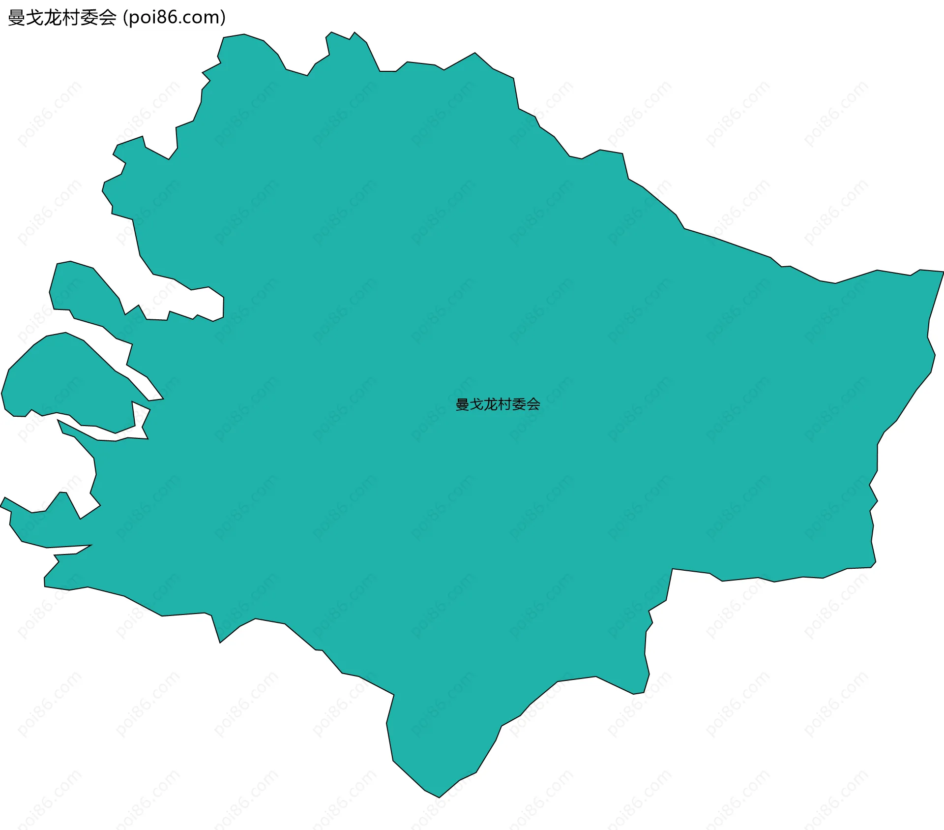 曼戈龙村委会边界地图