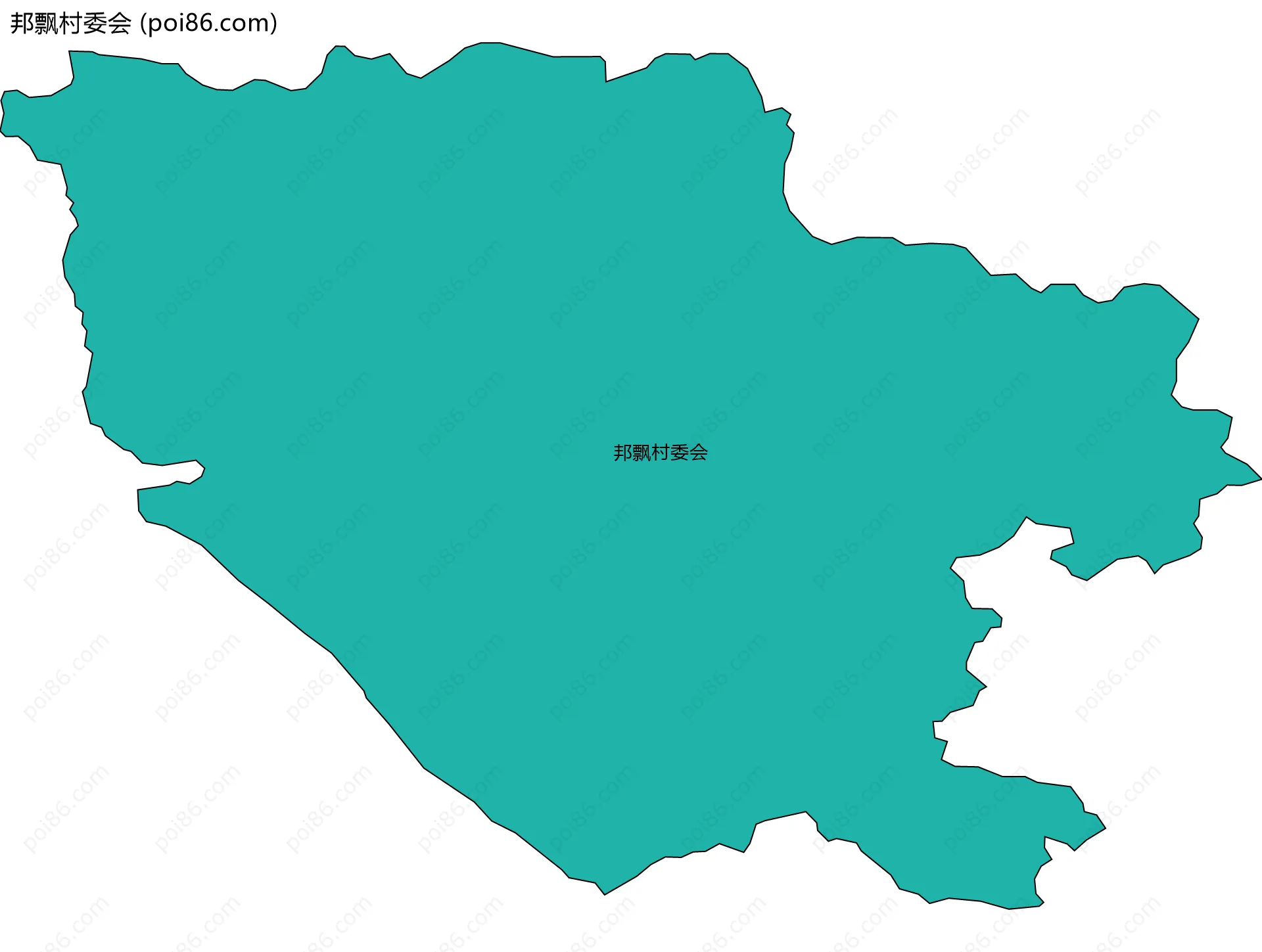 邦飘村委会边界地图