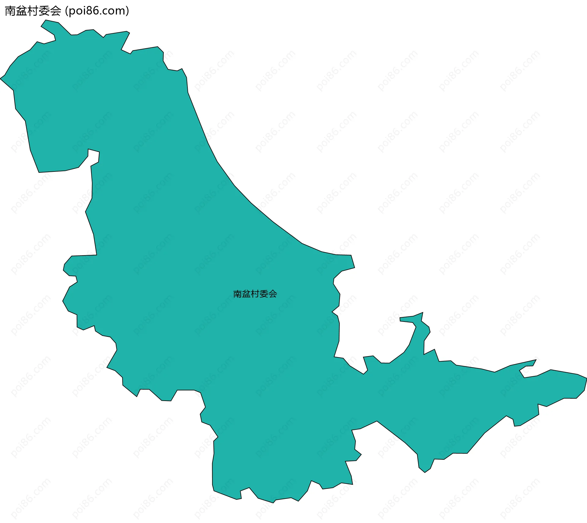 南盆村委会边界地图