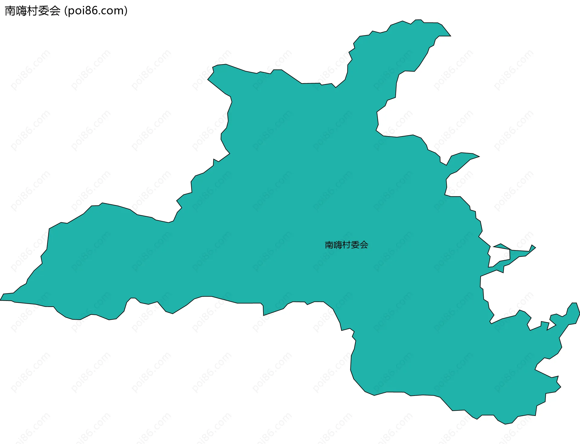 南嗨村委会边界地图