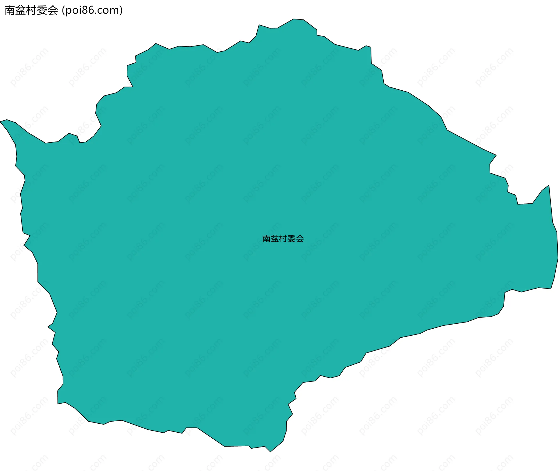 南盆村委会边界地图