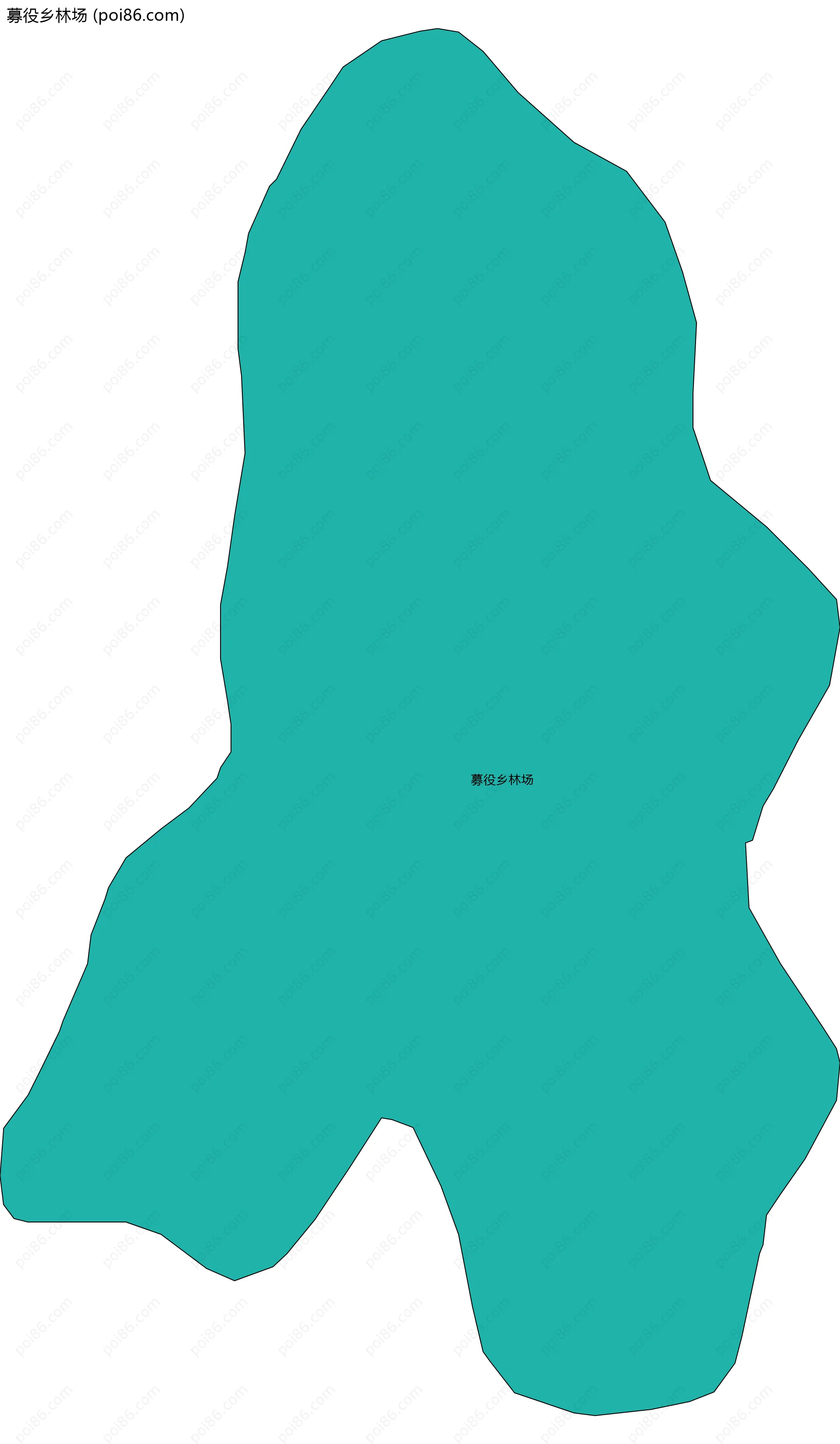 募役乡林场边界地图