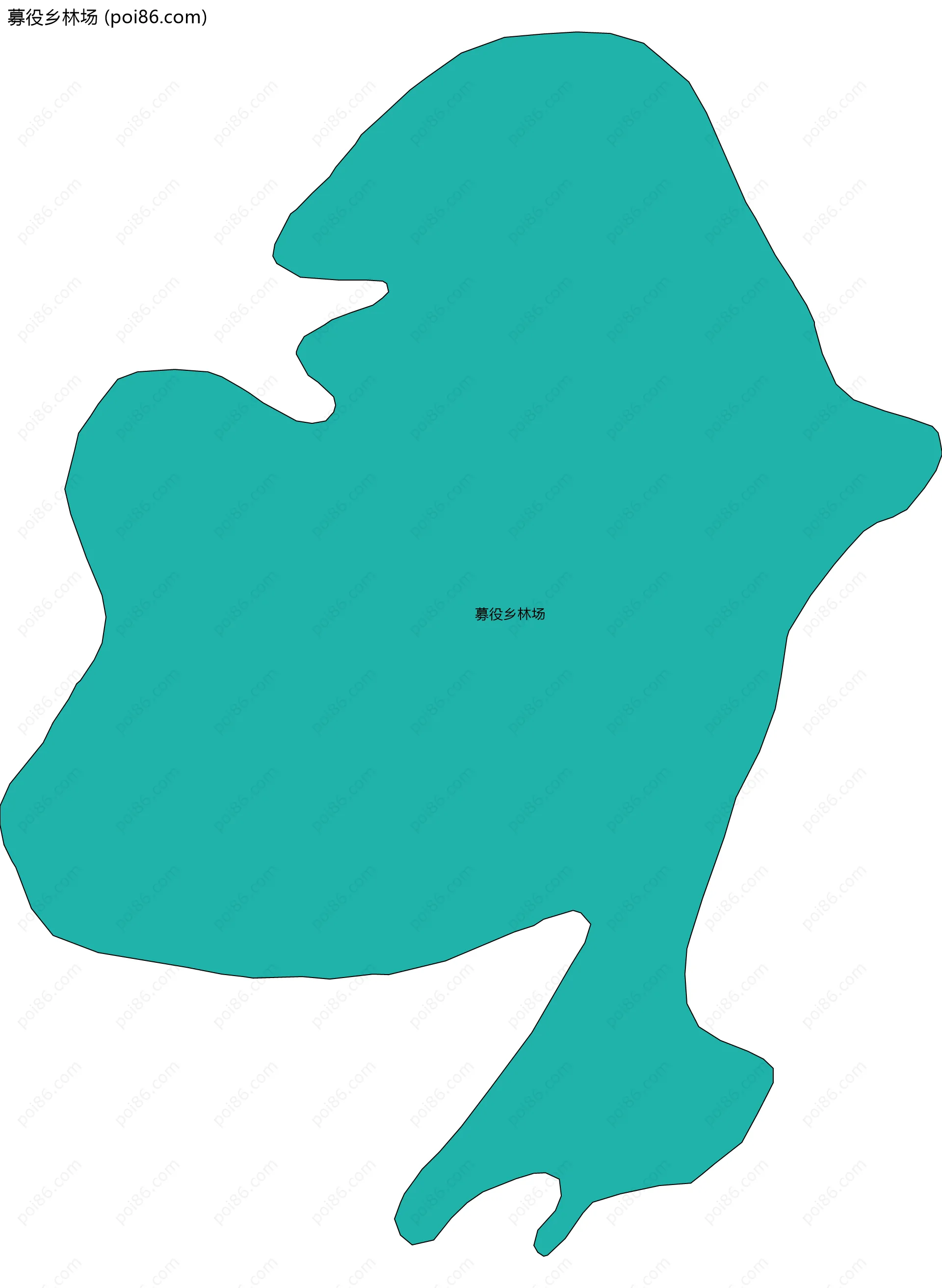 募役乡林场边界地图