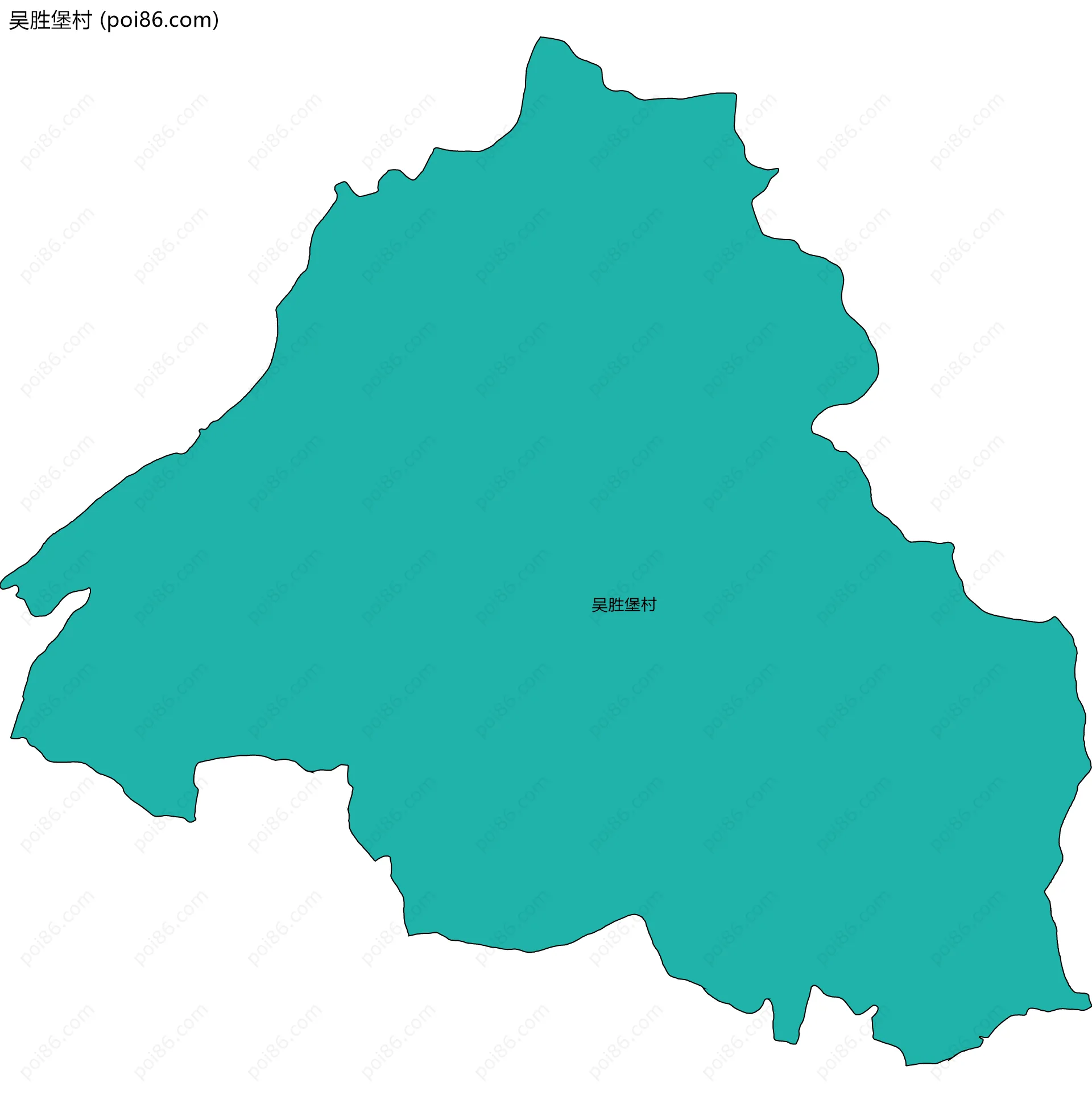 吴胜堡村边界地图