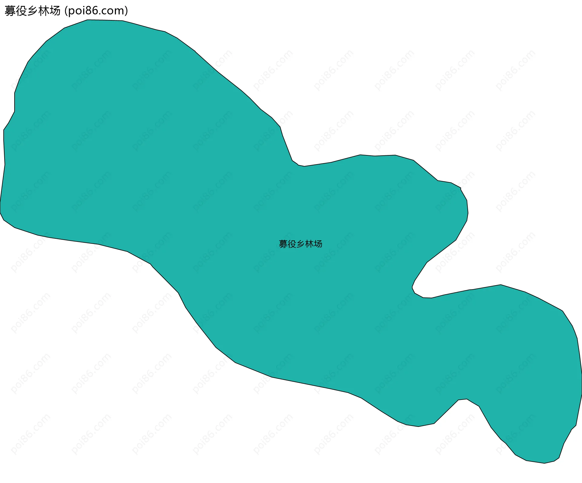 募役乡林场边界地图