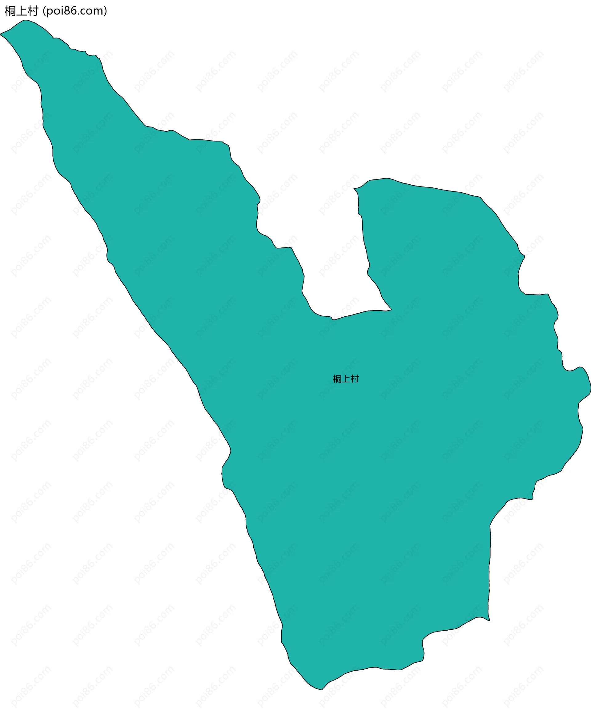 桐上村边界地图