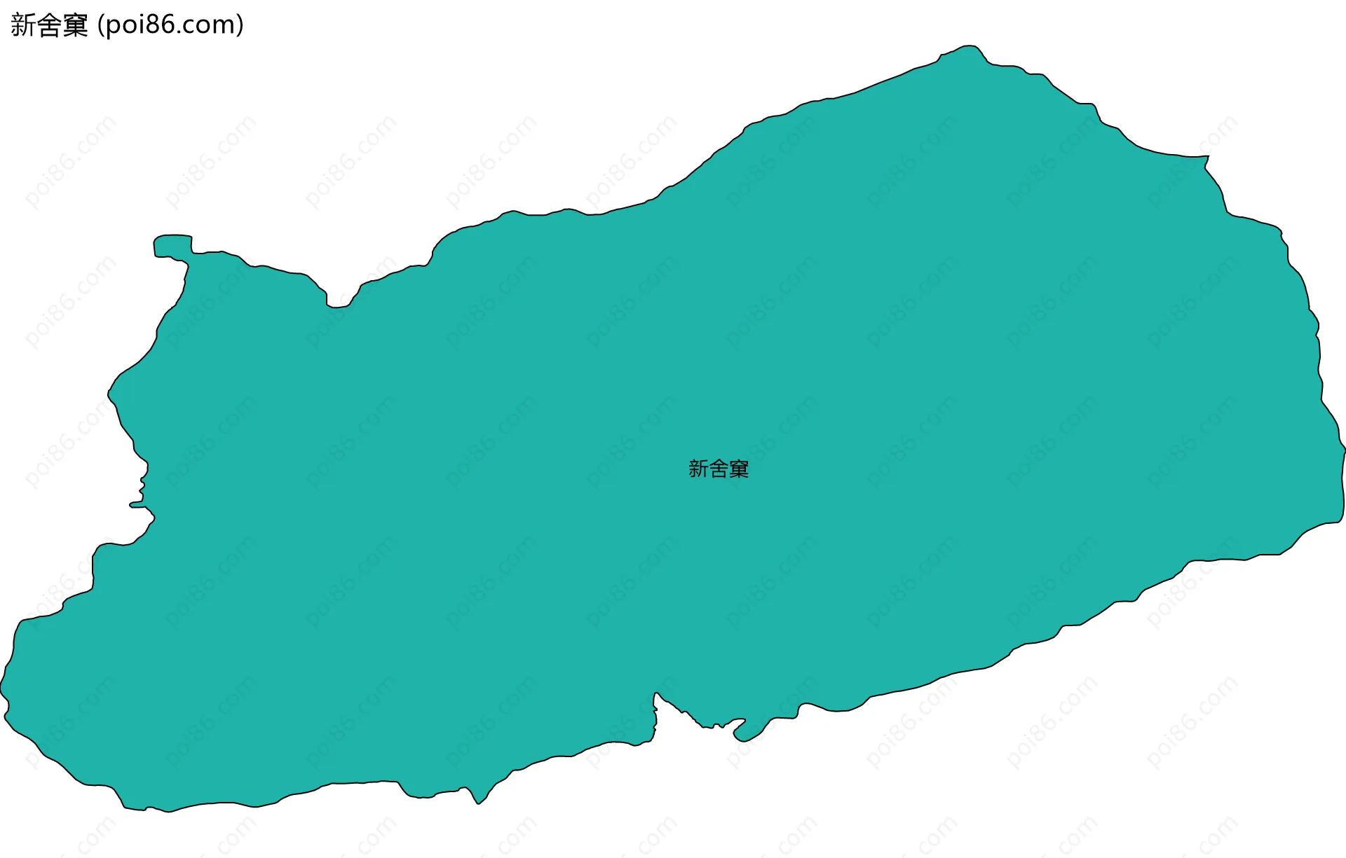 新舍窠边界地图