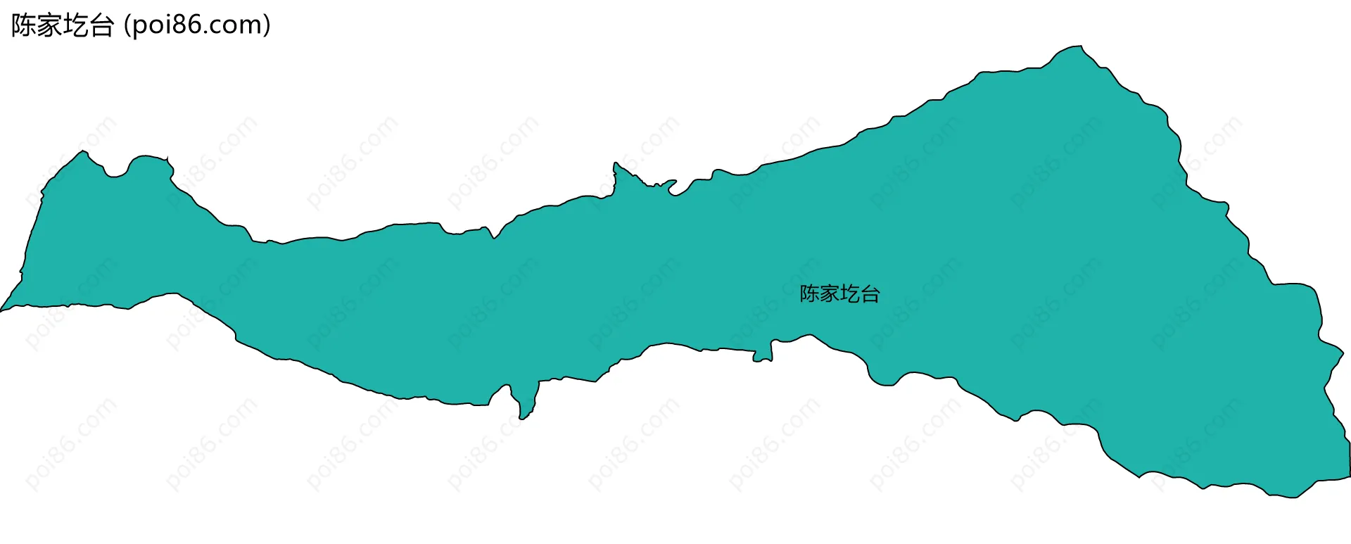 陈家圪台边界地图