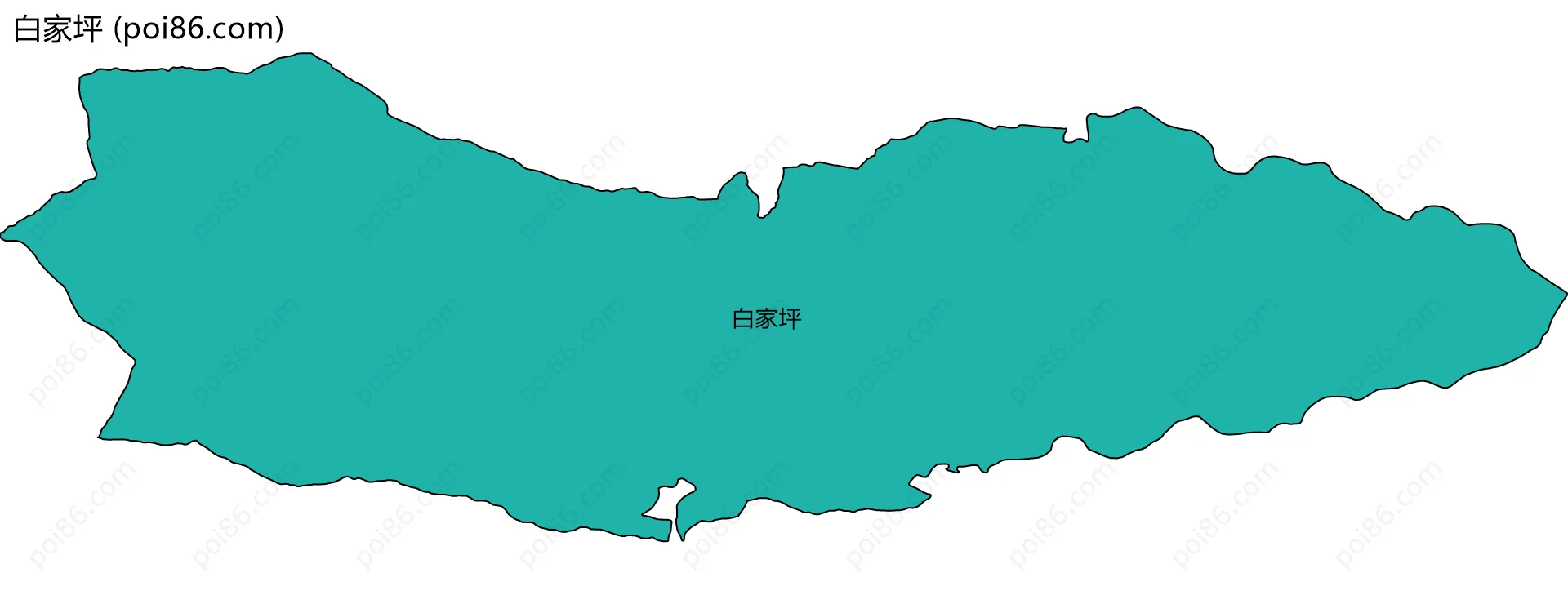 白家坪边界地图