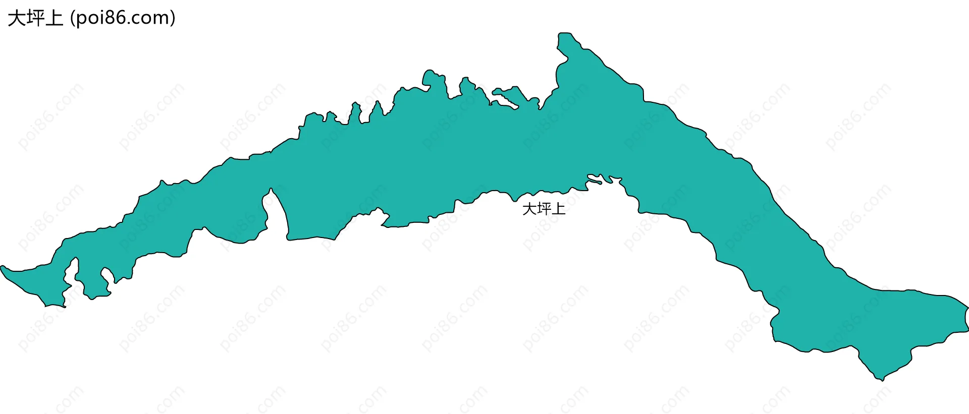 大坪上边界地图