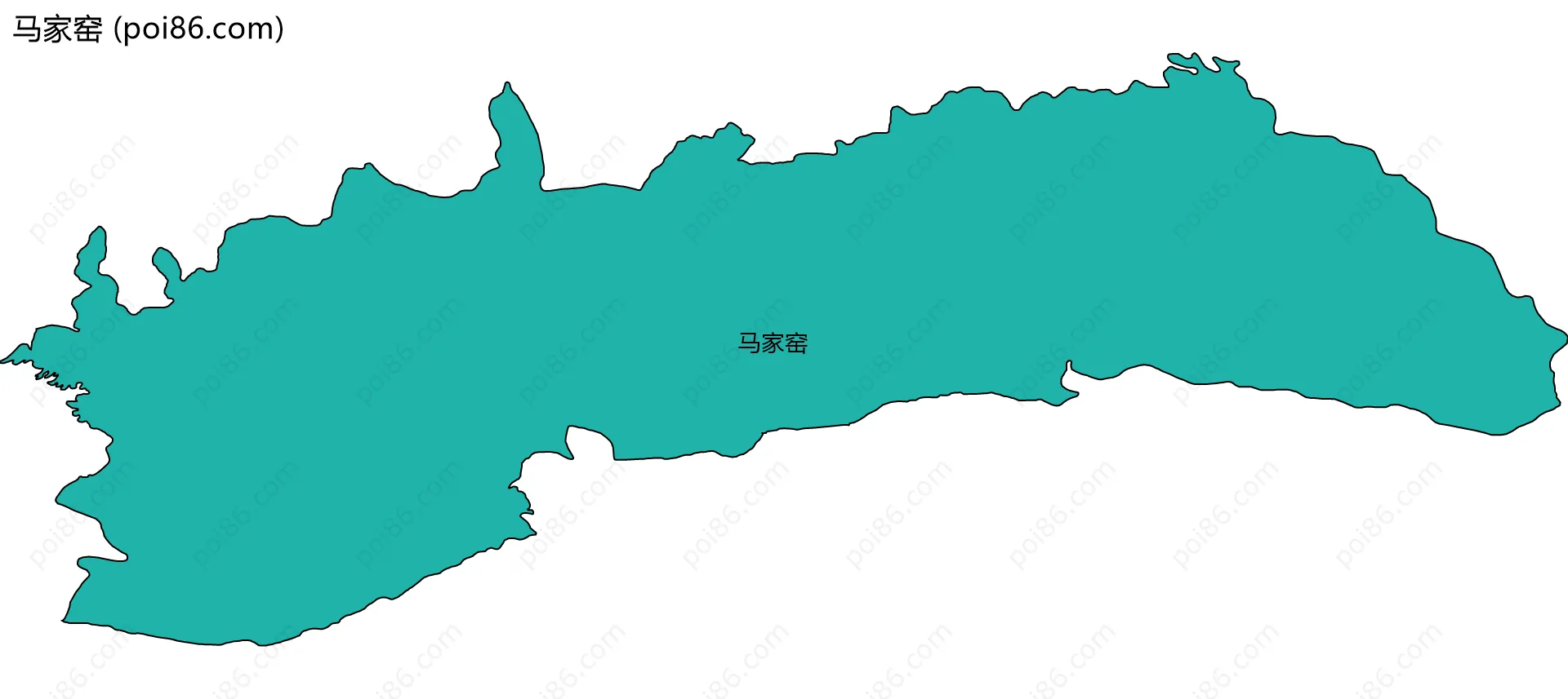 马家窑边界地图