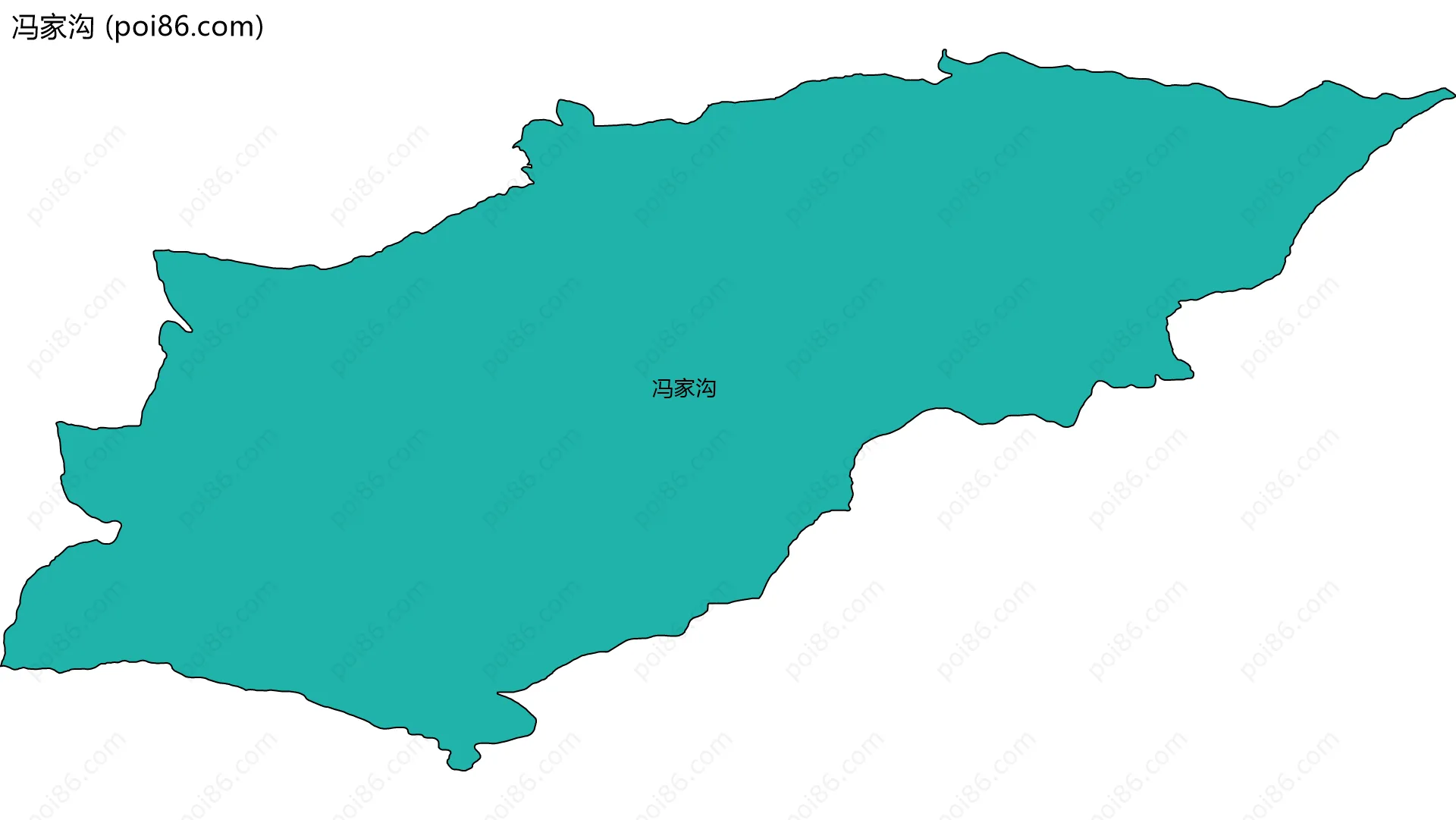 冯家沟边界地图