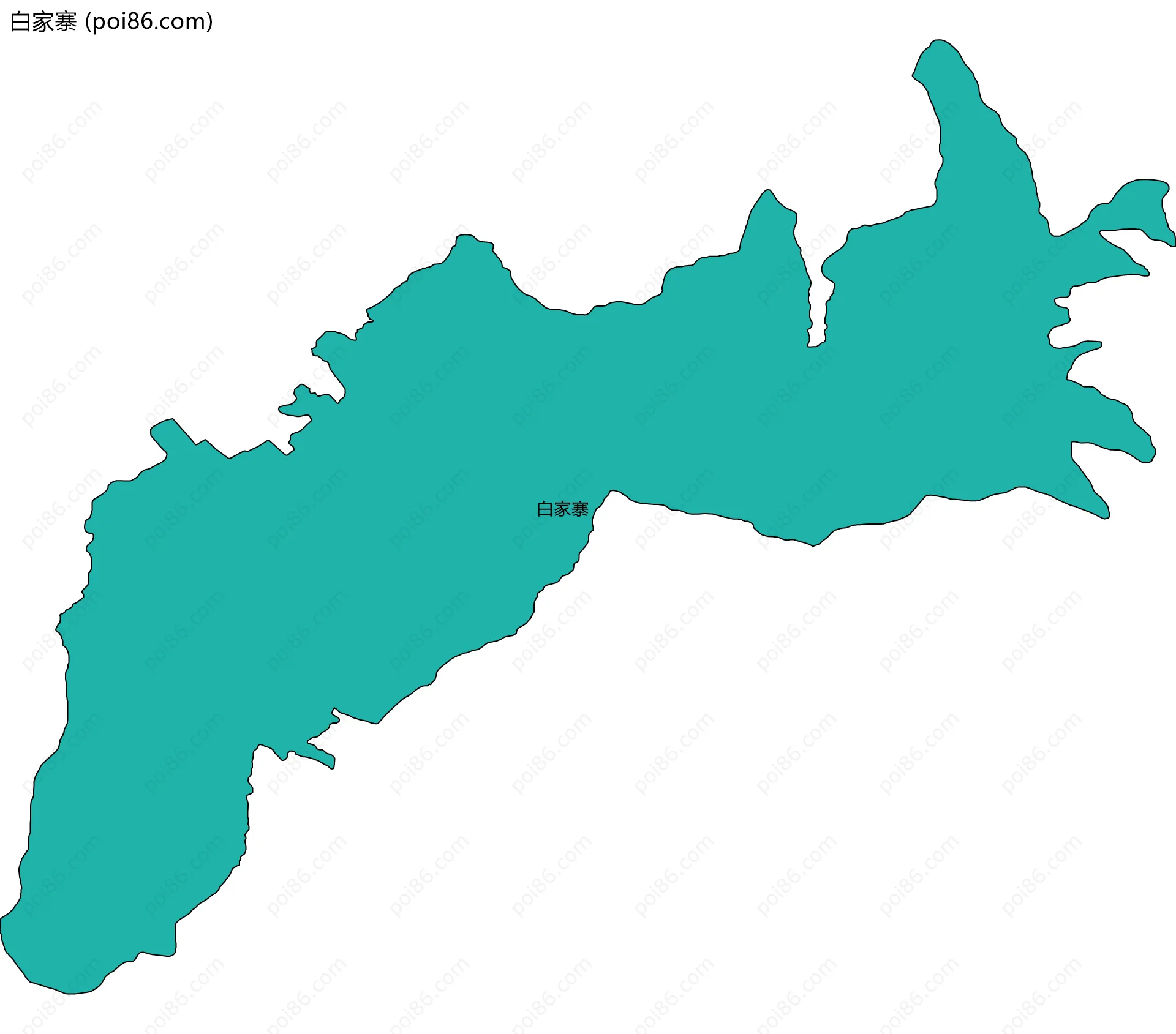 白家寨边界地图