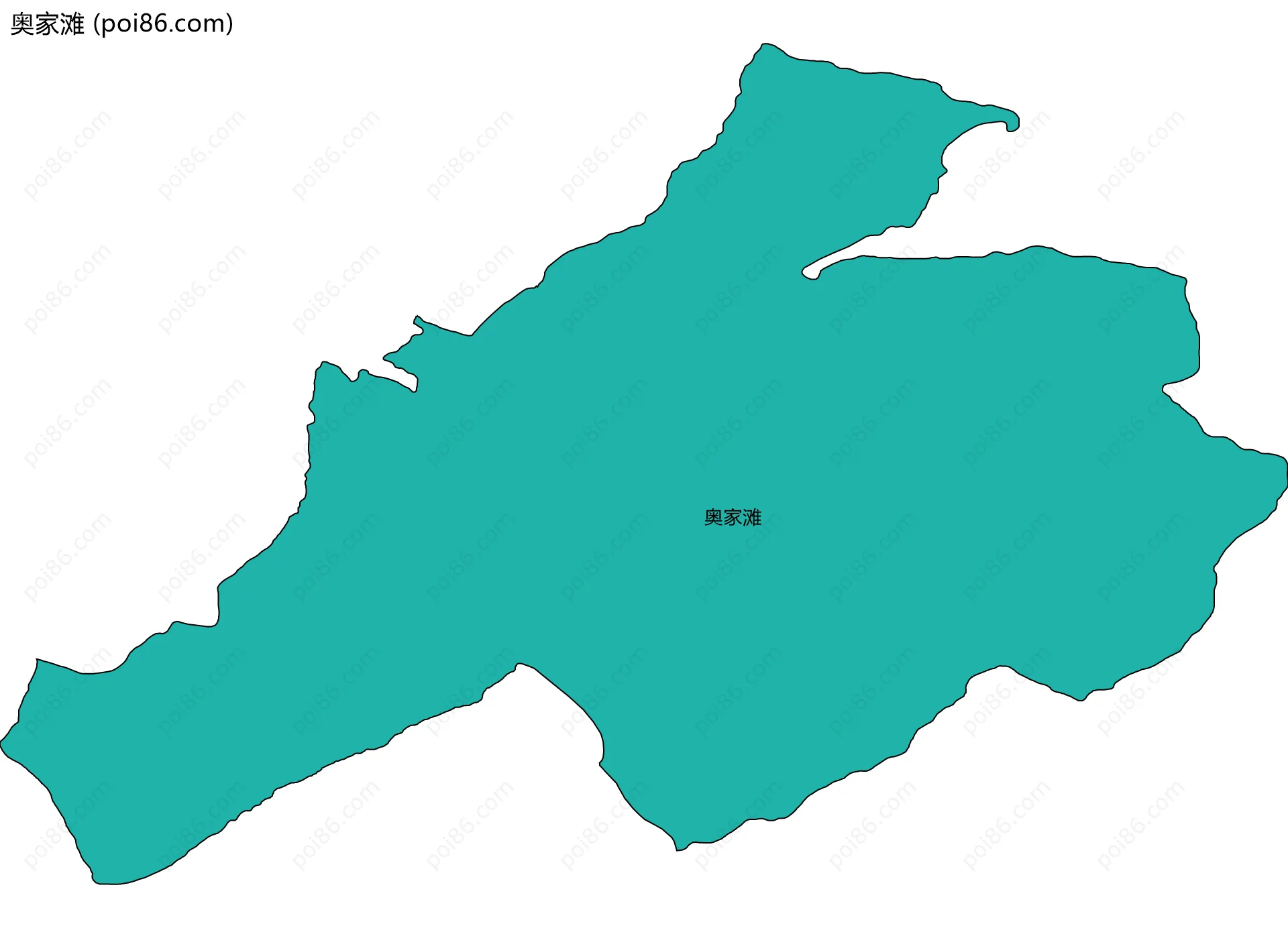 奥家滩边界地图