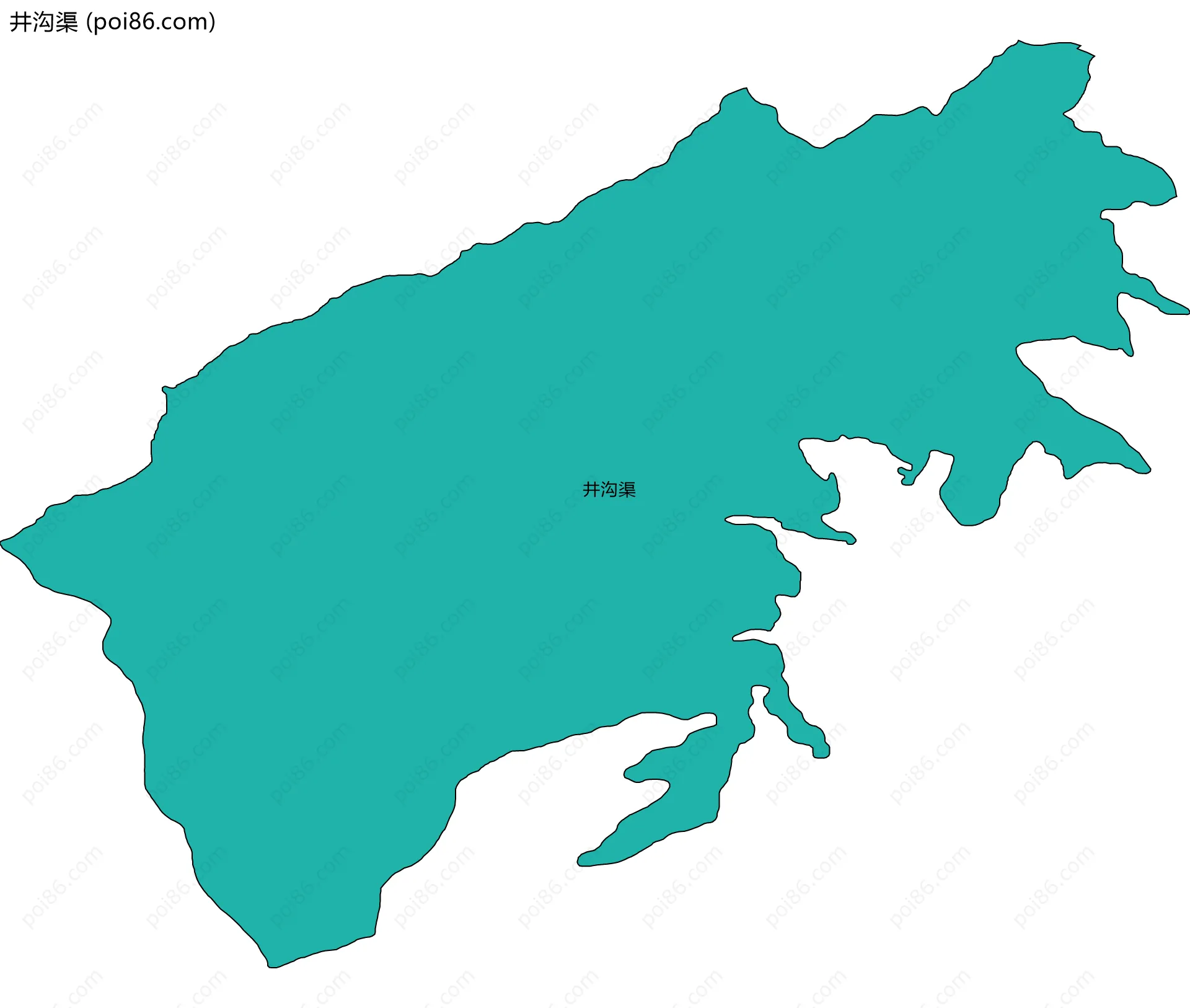 井沟渠边界地图