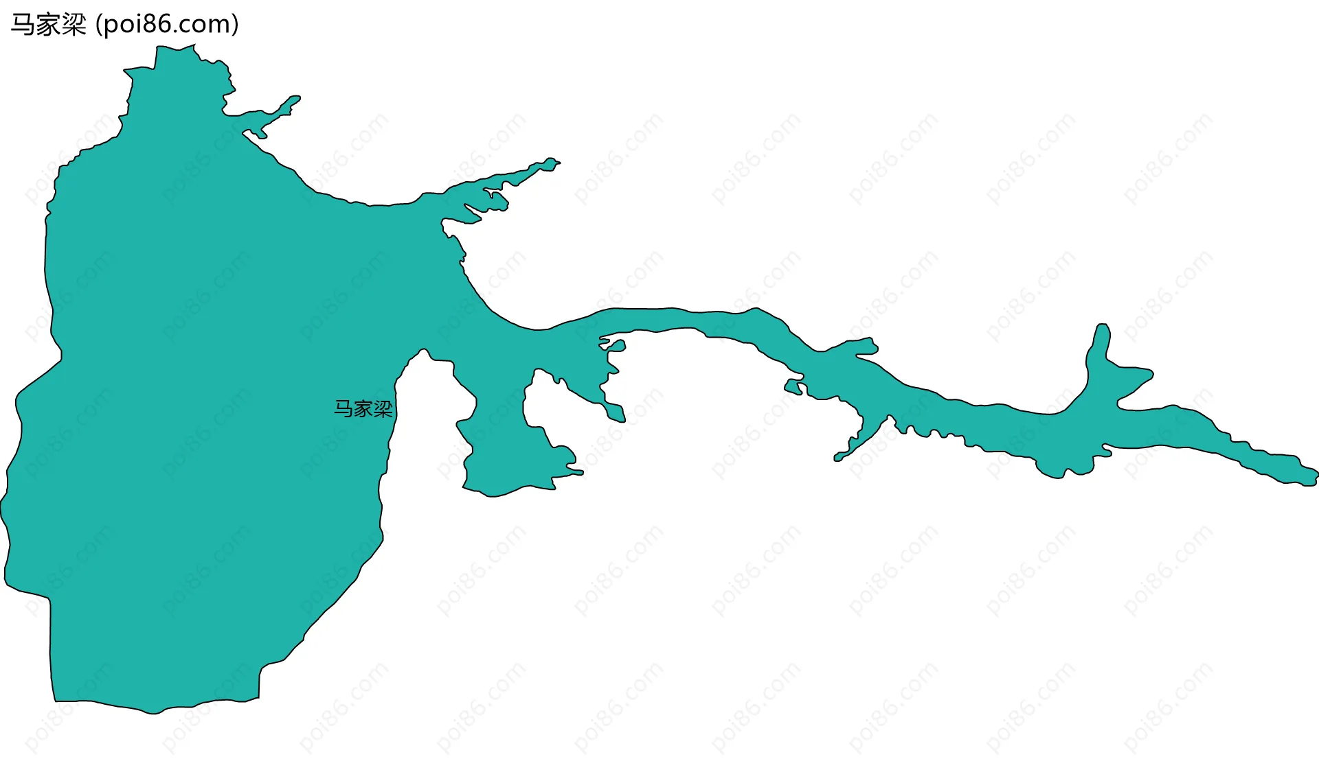 马家梁边界地图