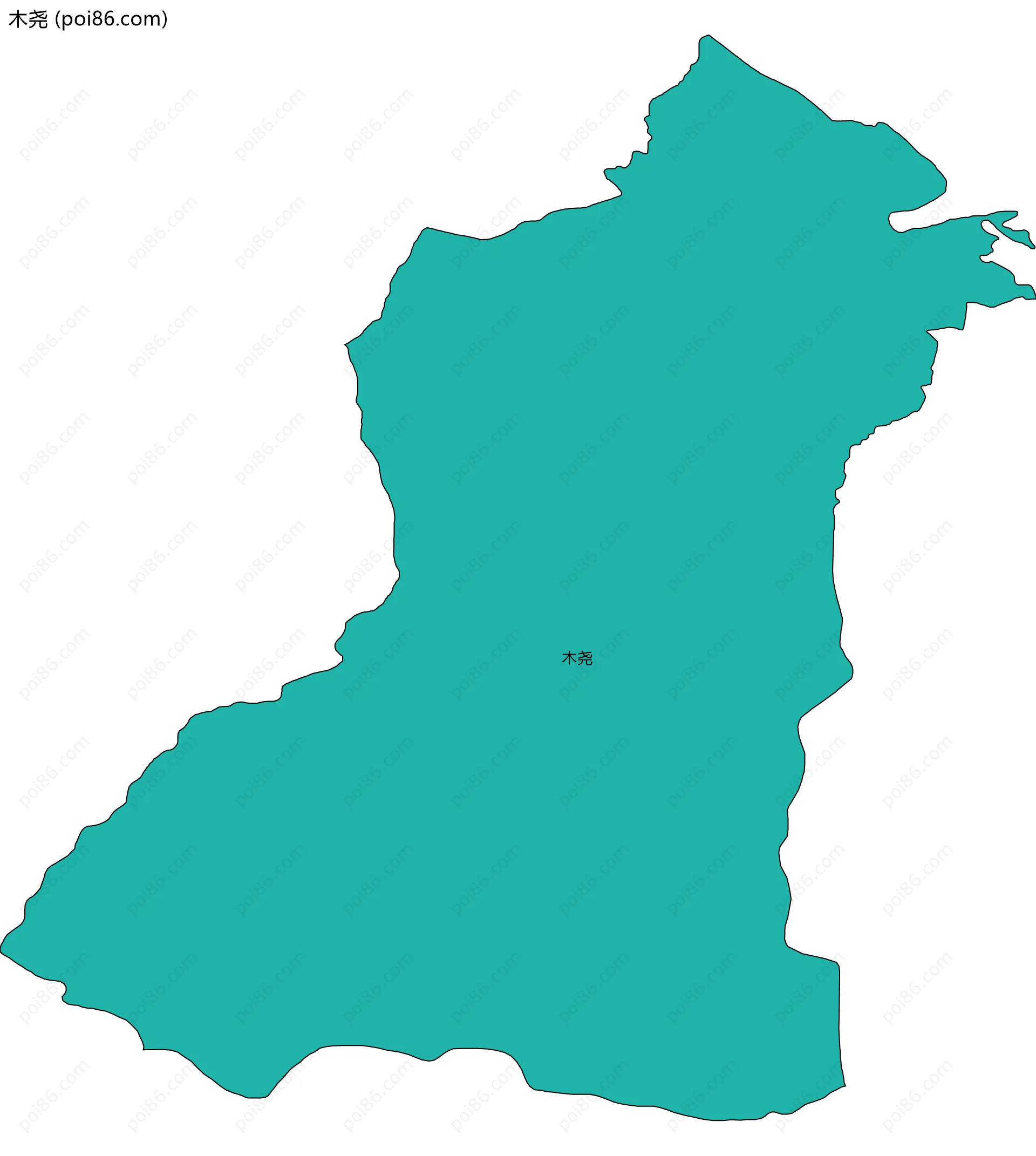 木尧边界地图