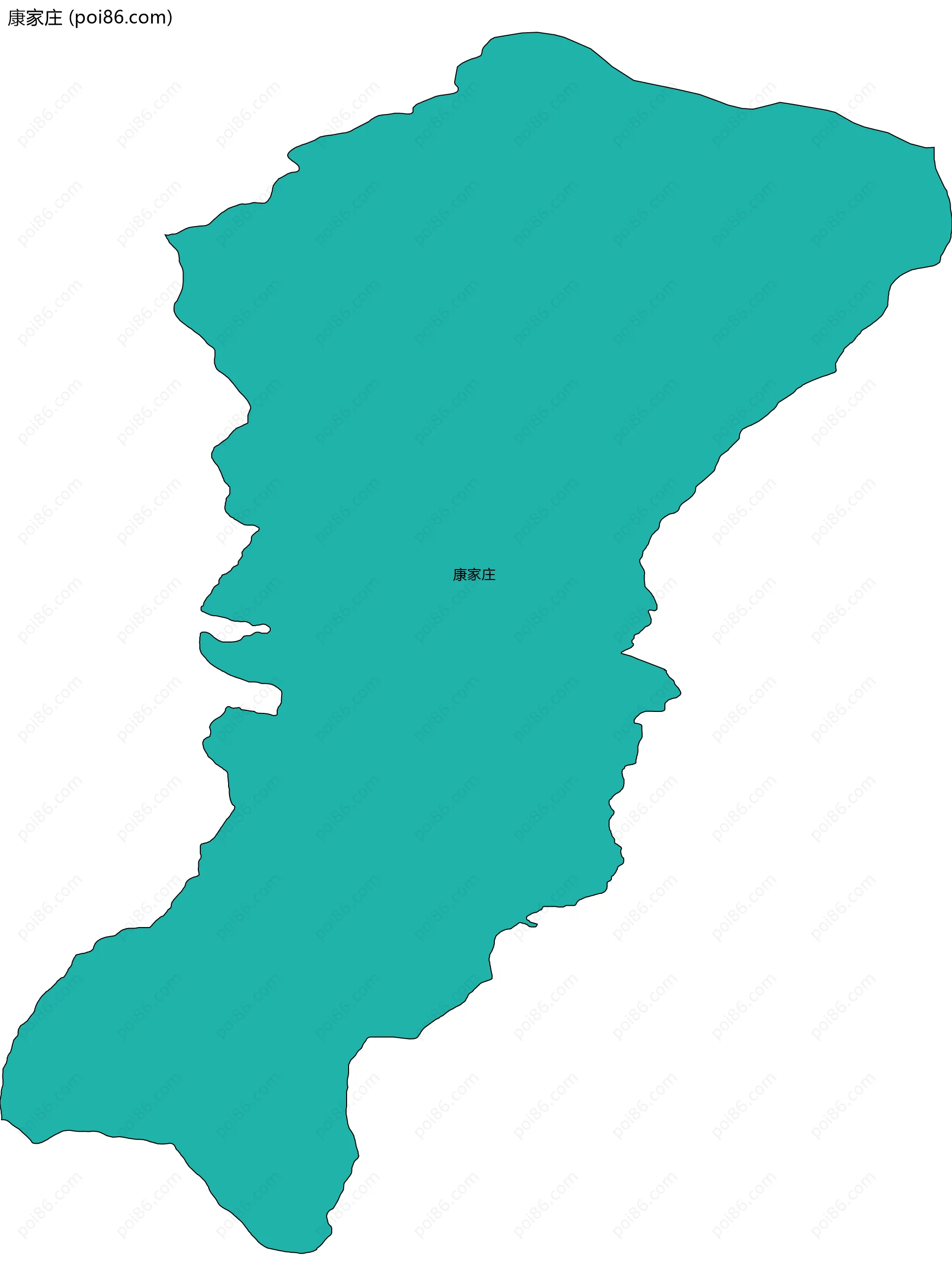 康家庄边界地图