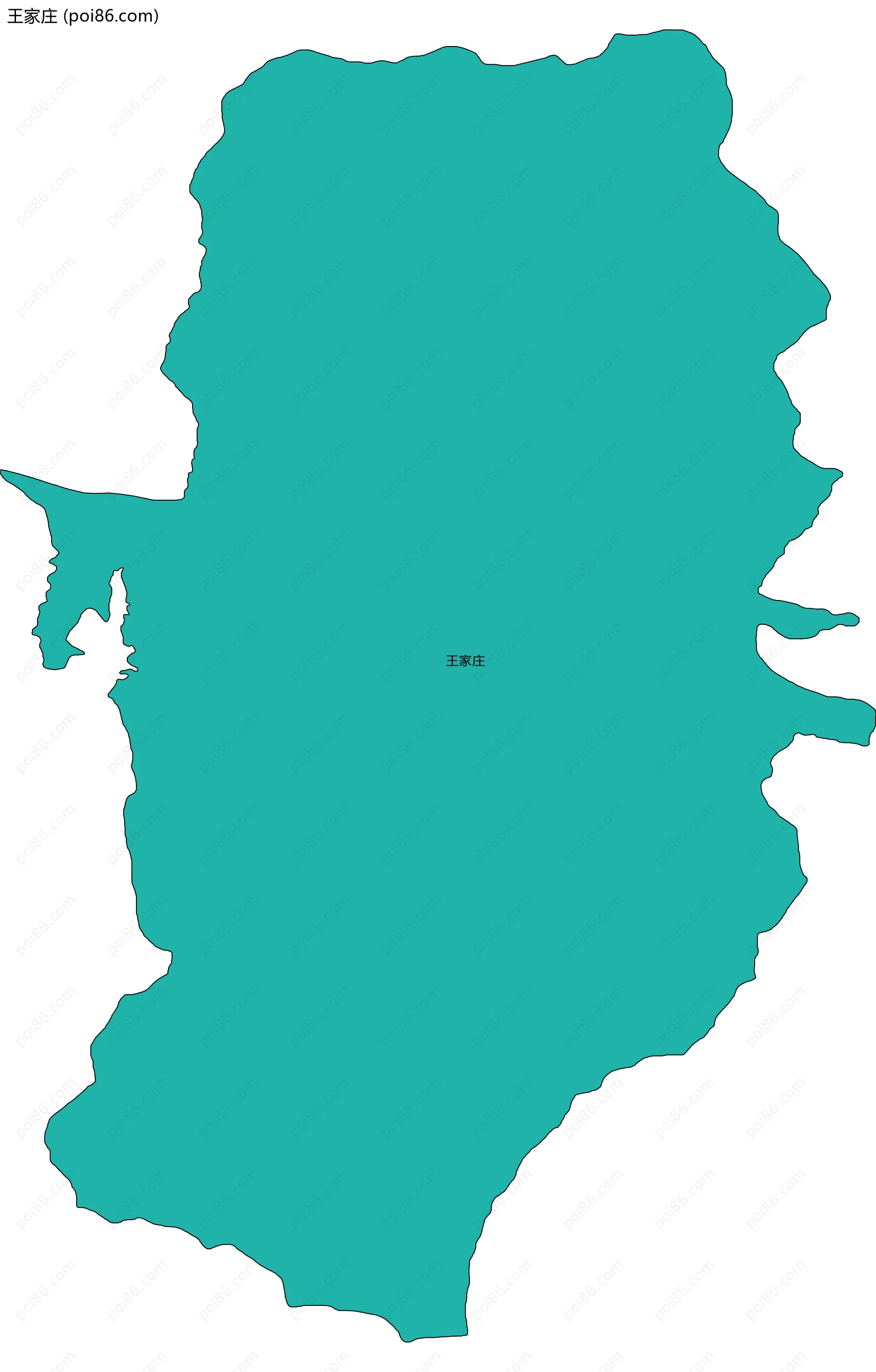 王家庄边界地图