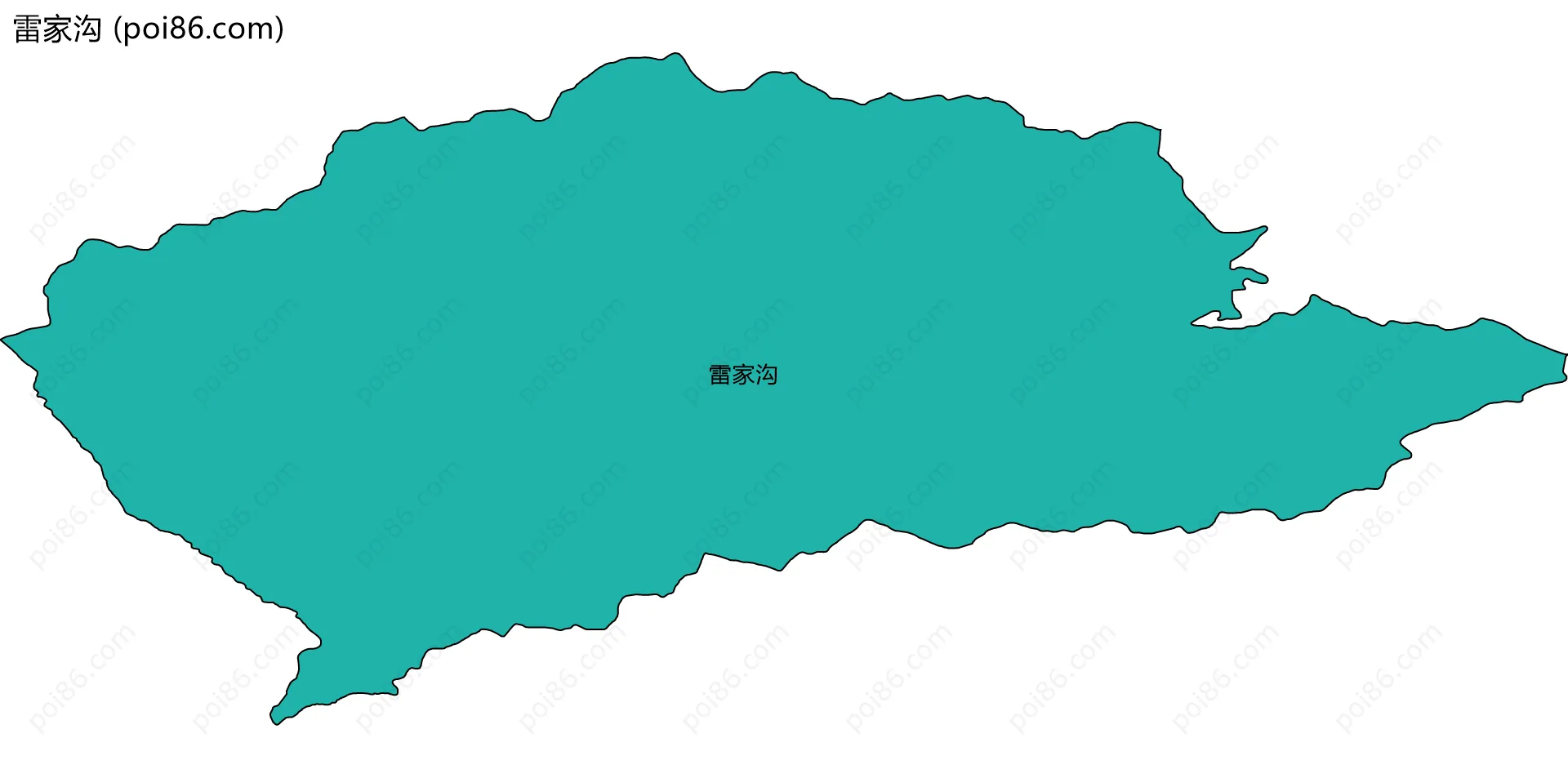 雷家沟边界地图