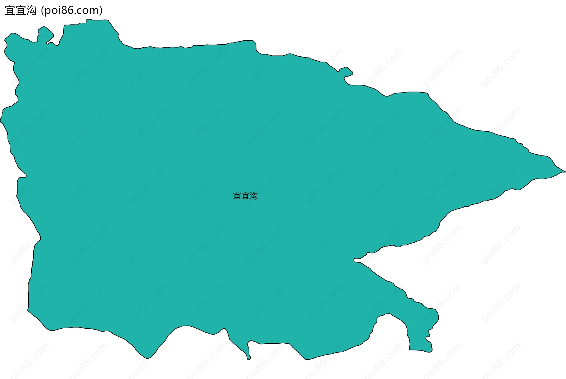 宜宜沟边界地图