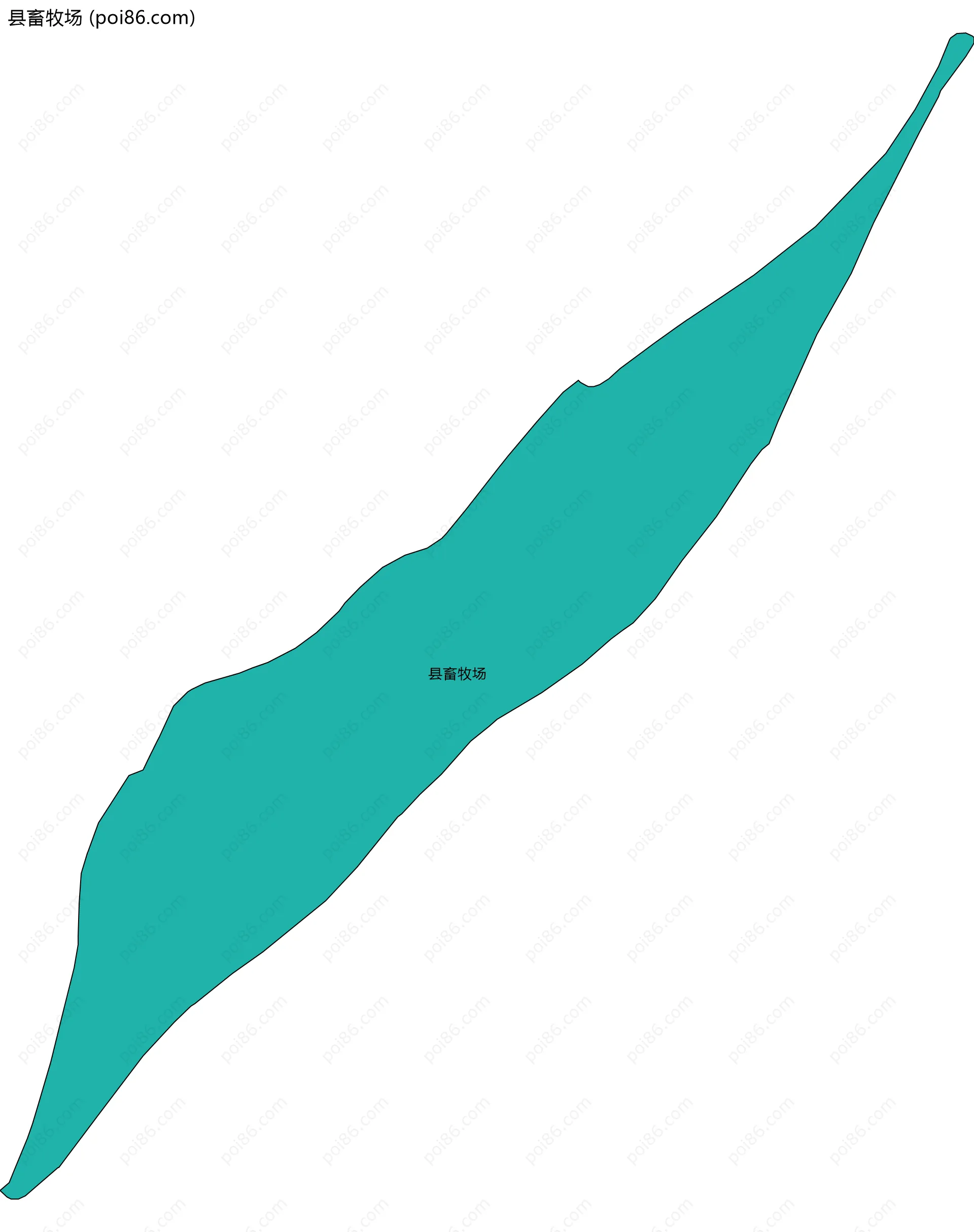 县畜牧场边界地图