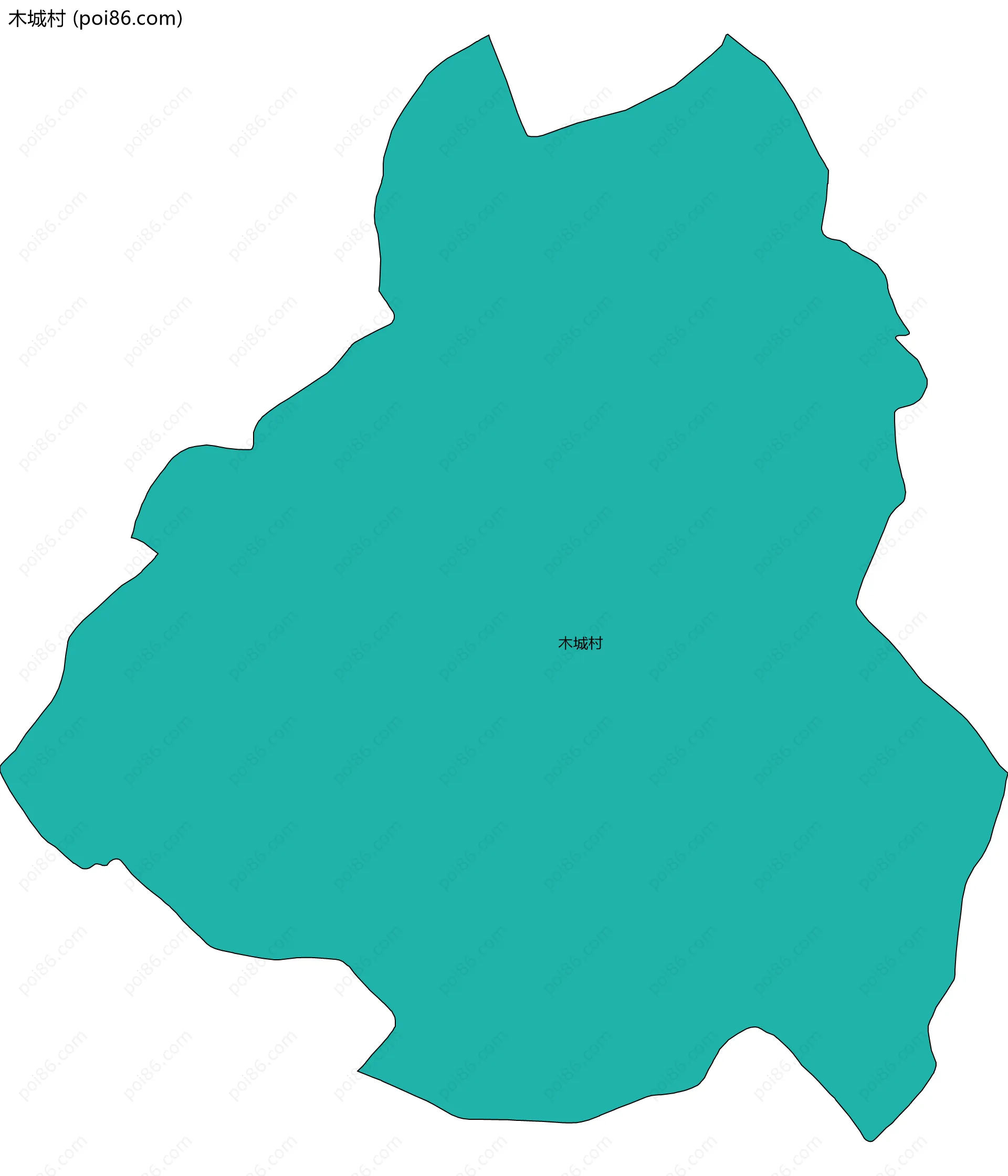 木城村边界地图