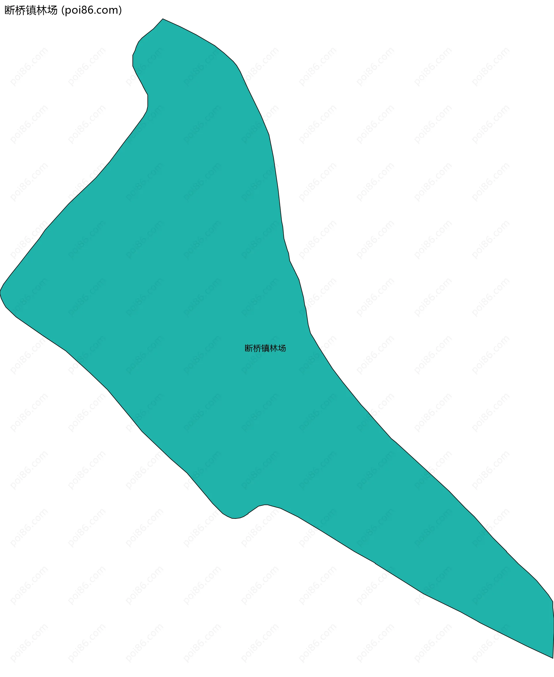 断桥镇林场边界地图