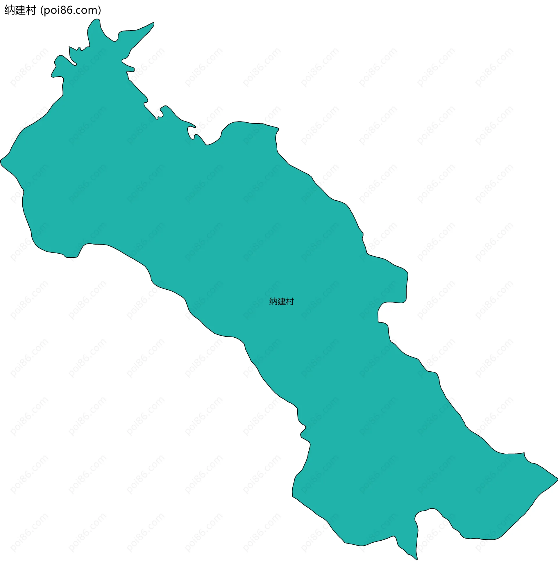 纳建村边界地图