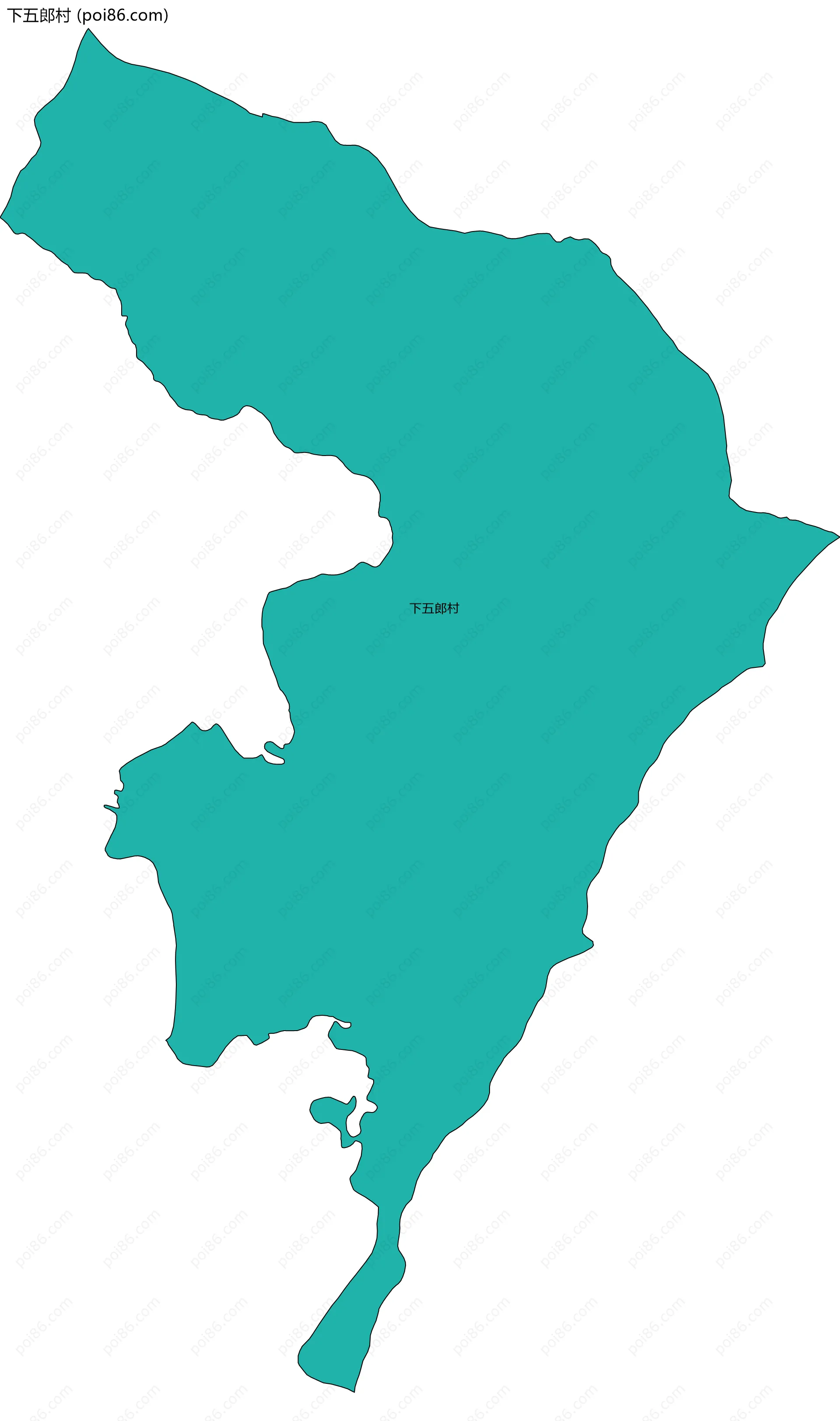 下五郎村边界地图