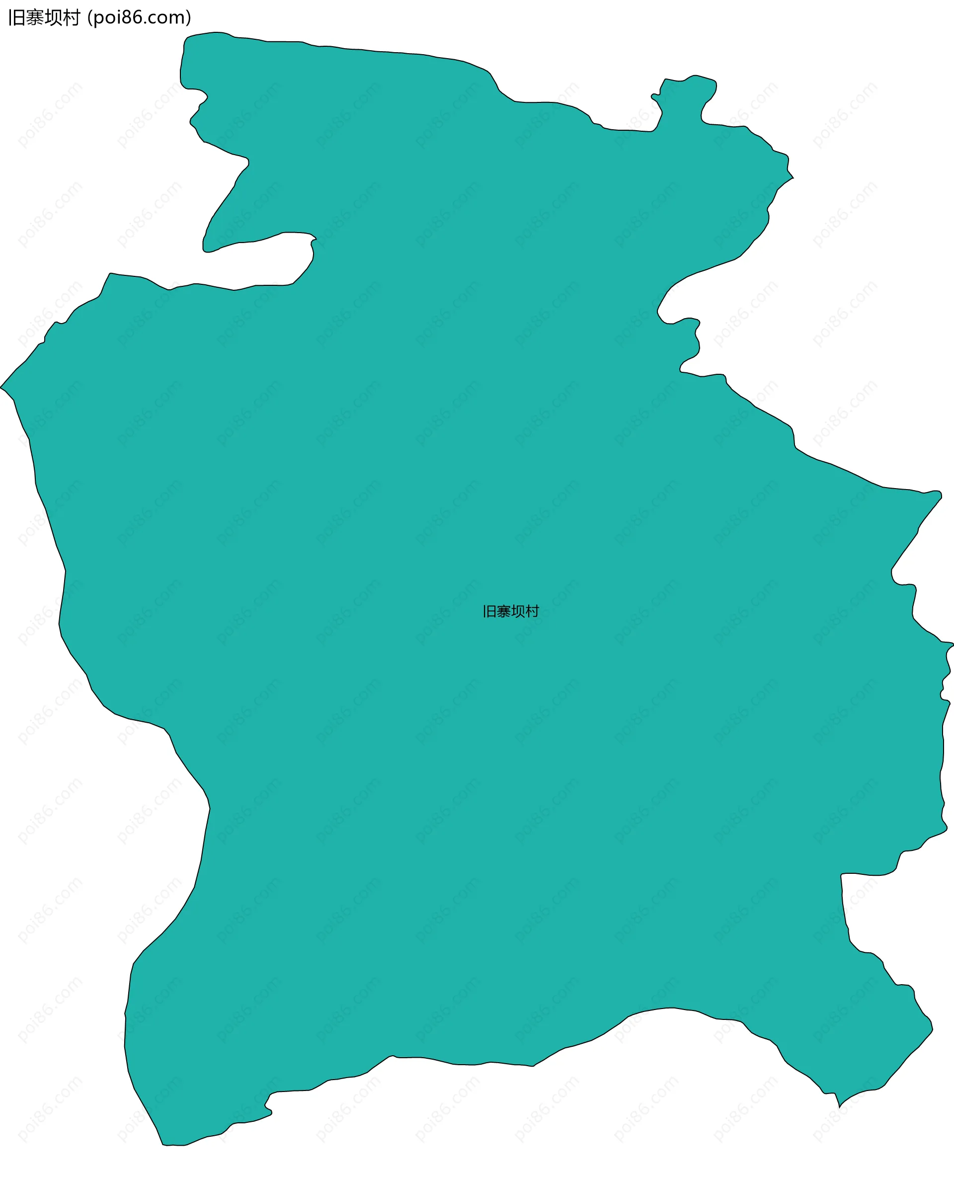 旧寨坝村边界地图