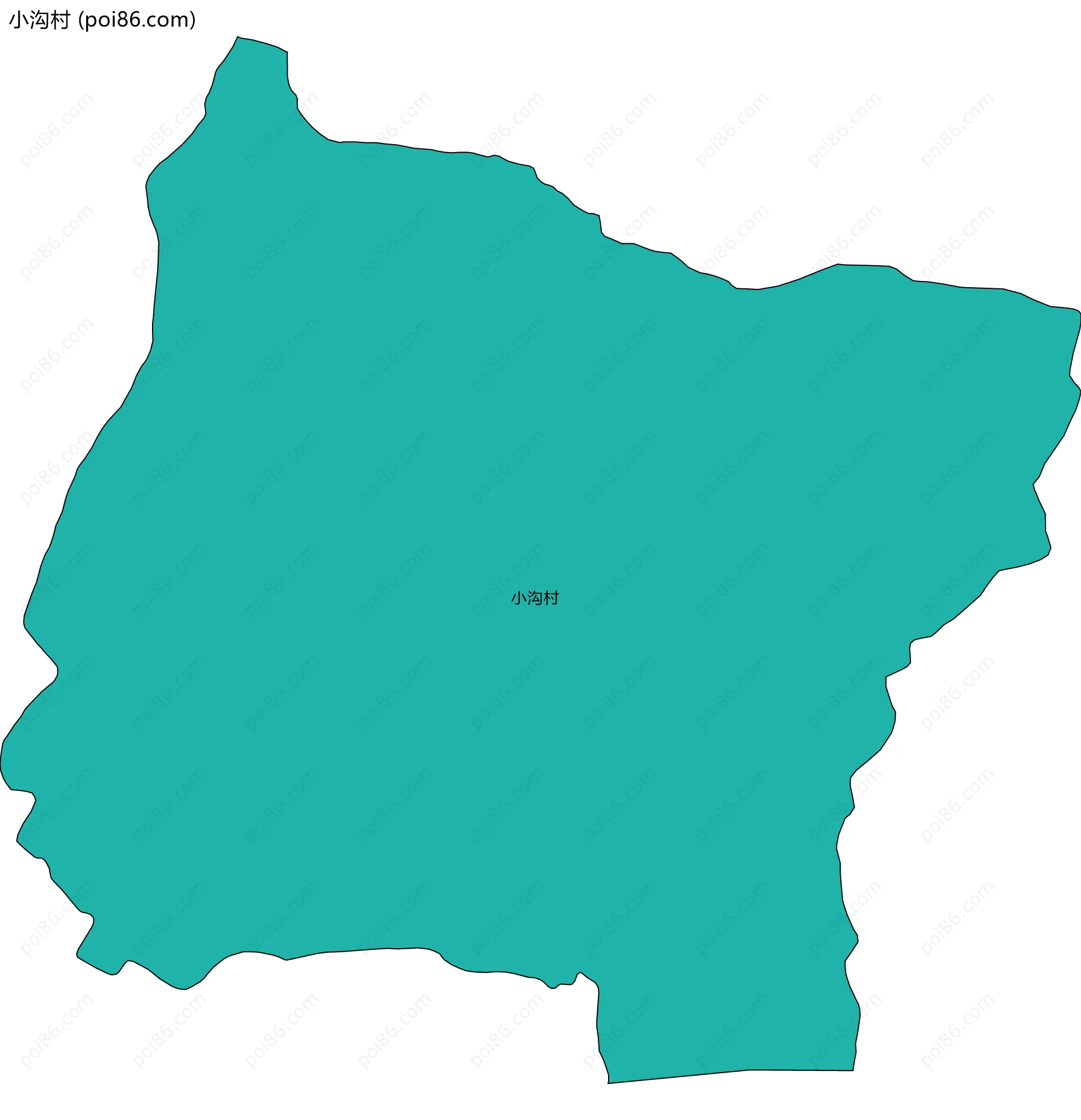 小沟村边界地图