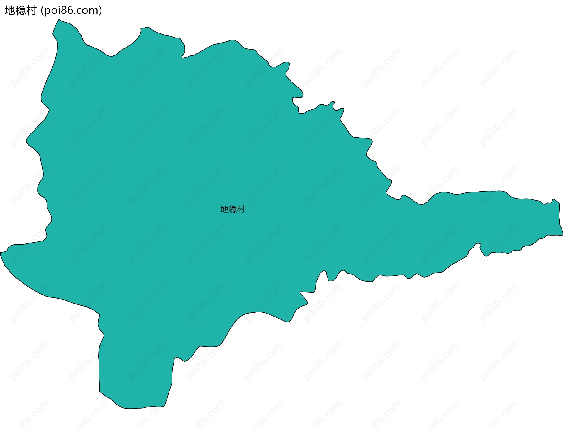 地稳村边界地图