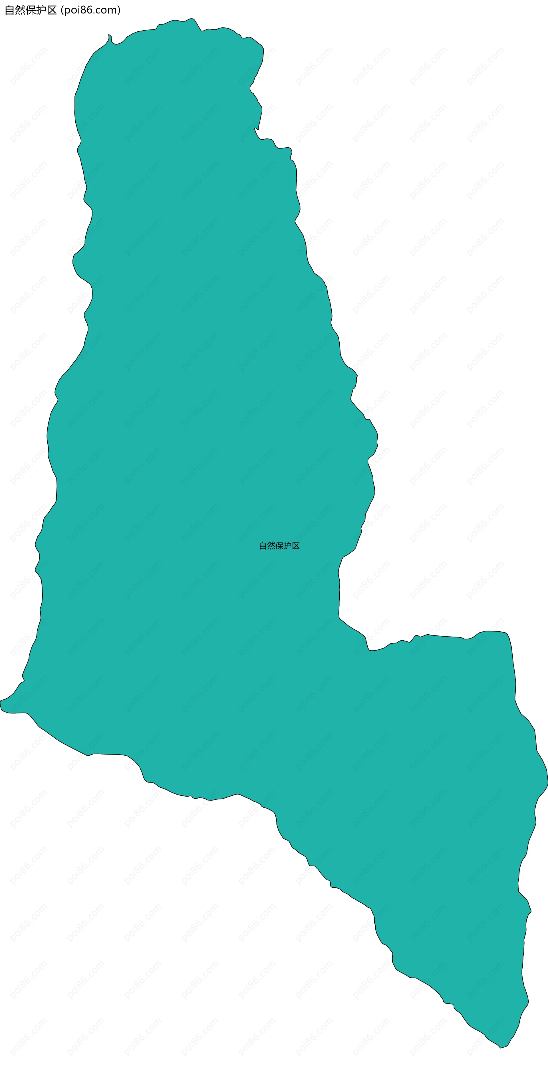 自然保护区边界地图