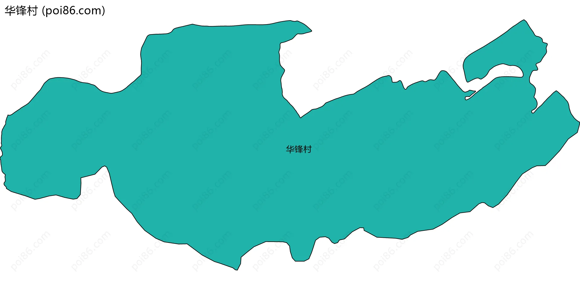 华锋村边界地图