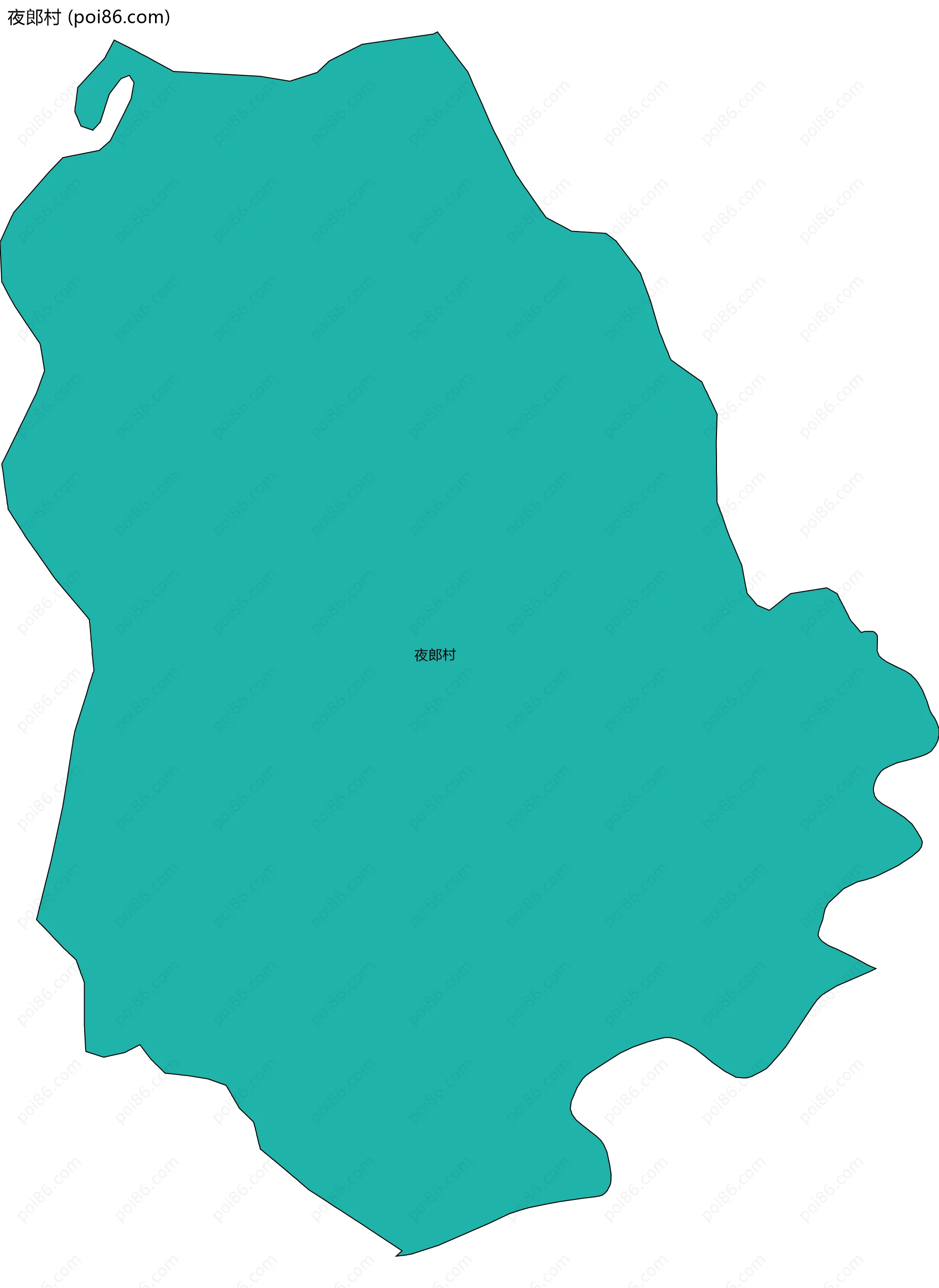 夜郎村边界地图