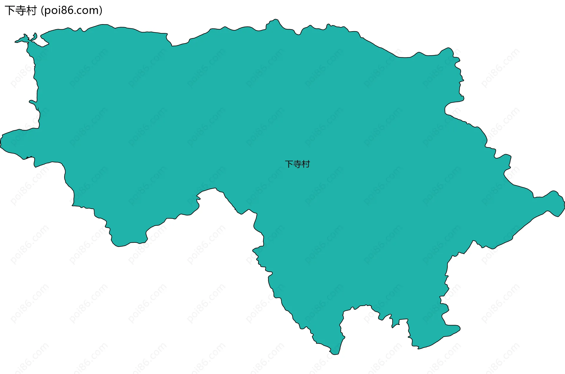 下寺村边界地图